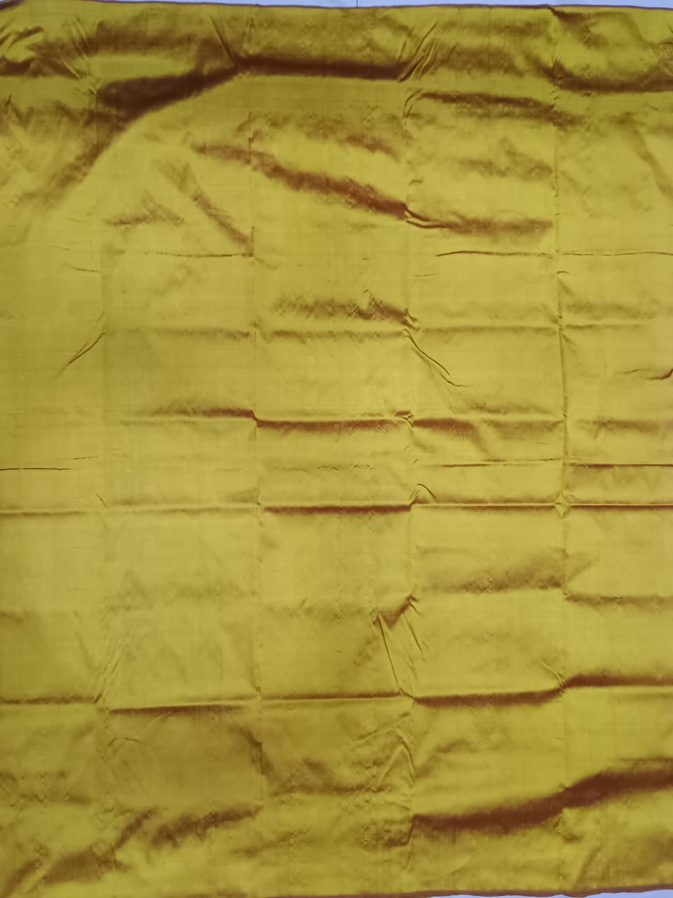 Magenta Yellow Laxmi Pada Chita Design Mulberry Silk Saree