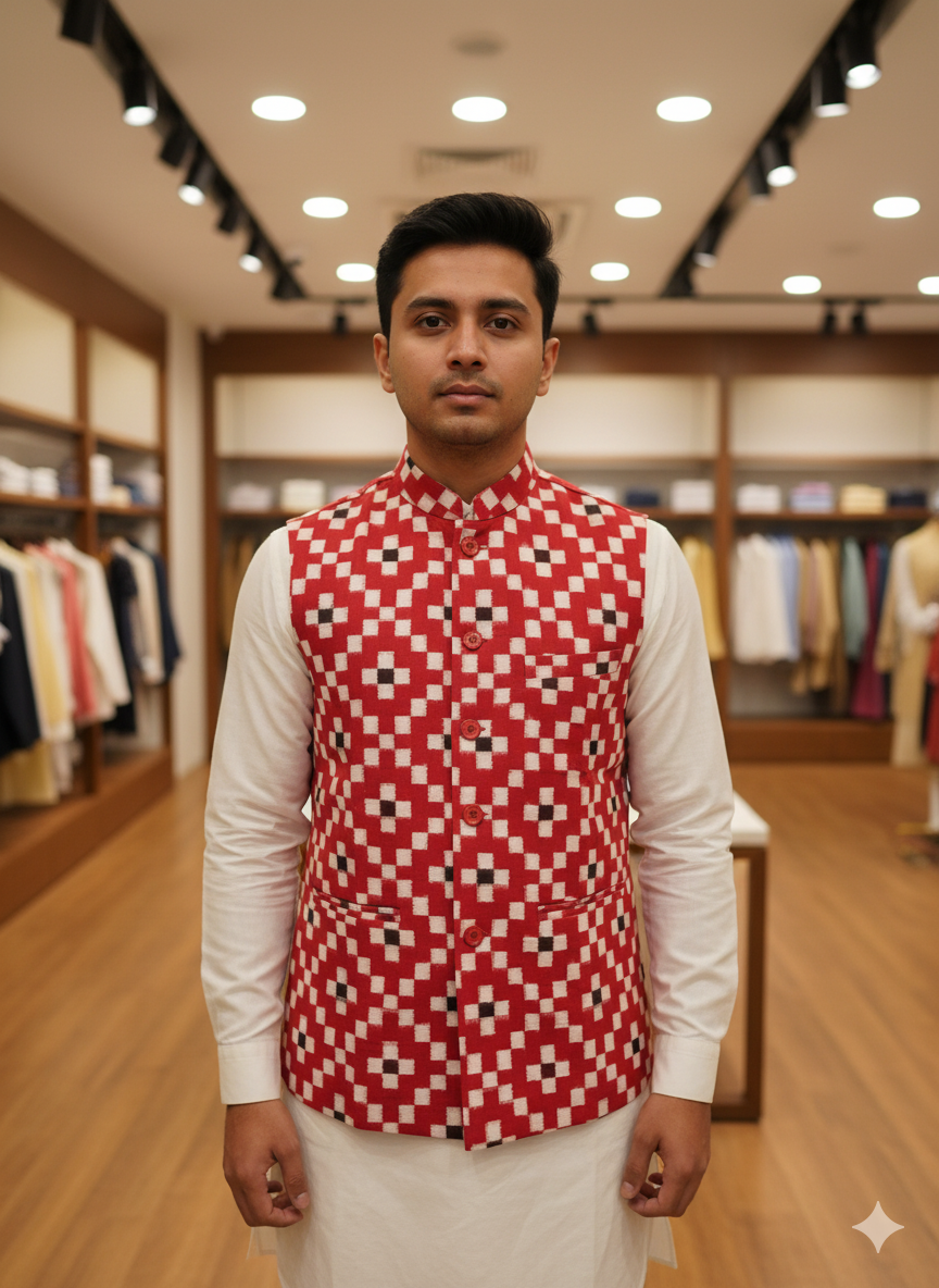 Red Black Pasapali Men’s Jacket