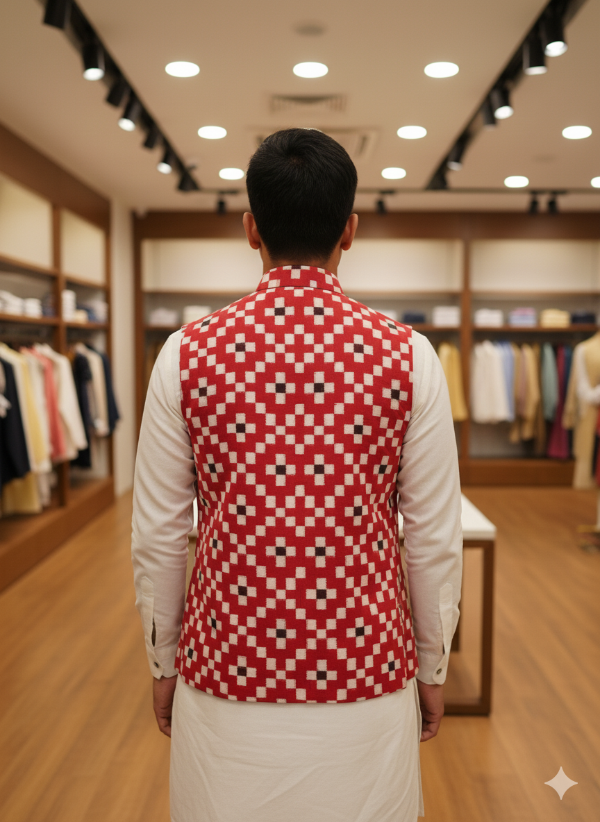 Red Black Pasapali Men’s Jacket