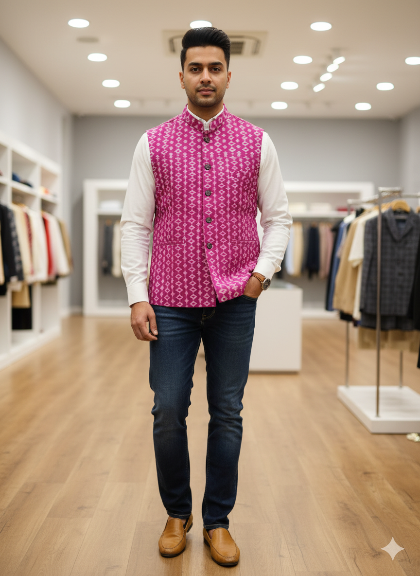 Purple Chains Bandha Men’s Jacket