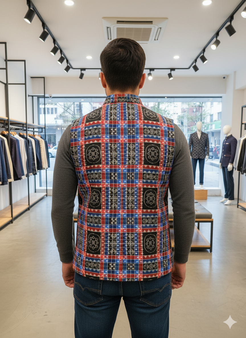 Blue Utkalaxmi Men’s Jacket