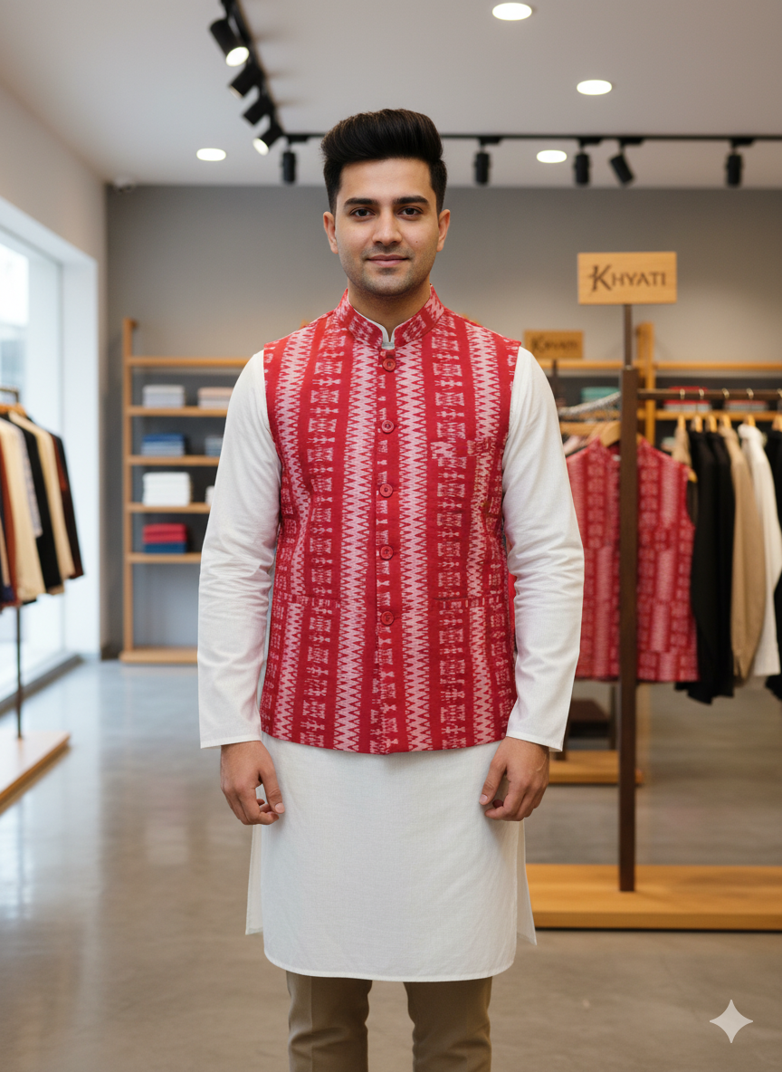 Red Tribal Family Men’s Jacket