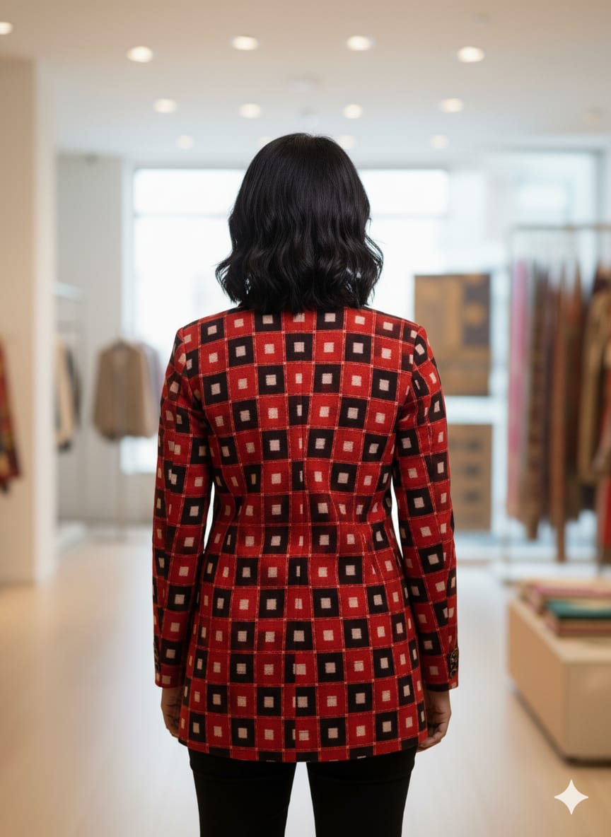 Black Red Pasapali Women’s Blazer
