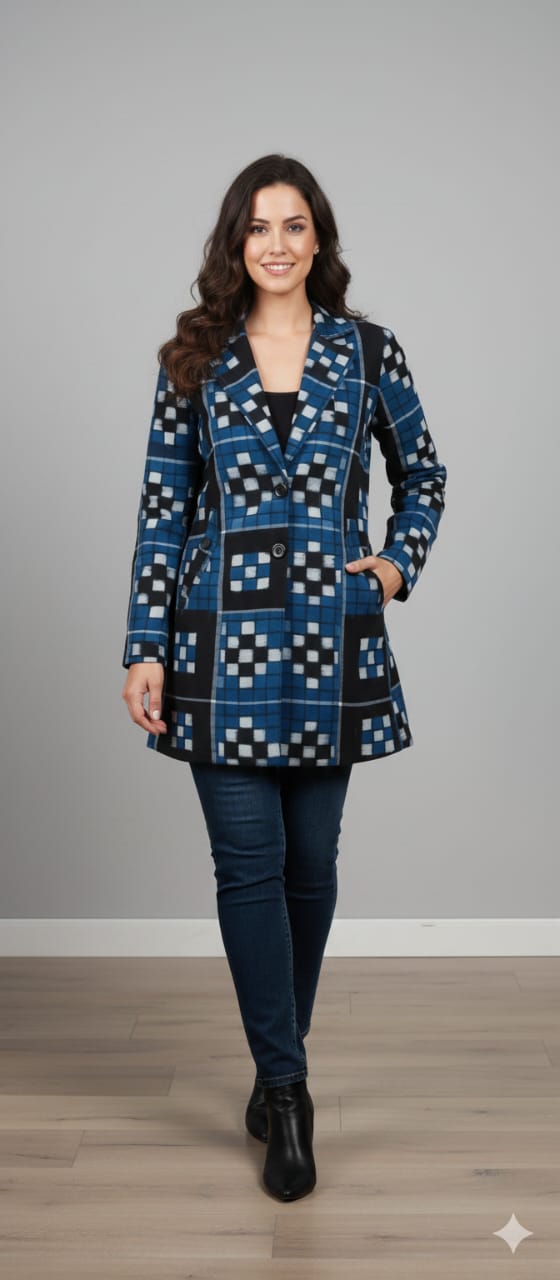 Blue Black Pasapali Women’s Blazer
