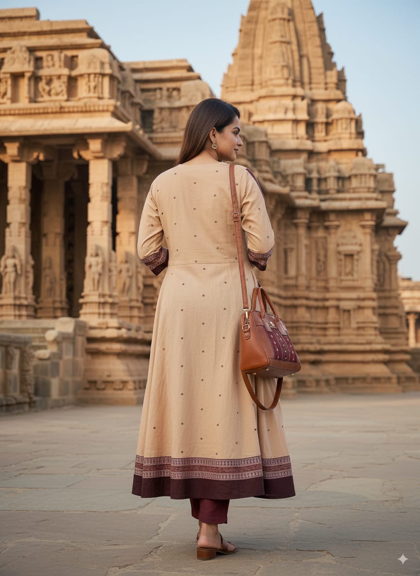 Matha Maroon Pasapali Designer A-Line Anarkali
