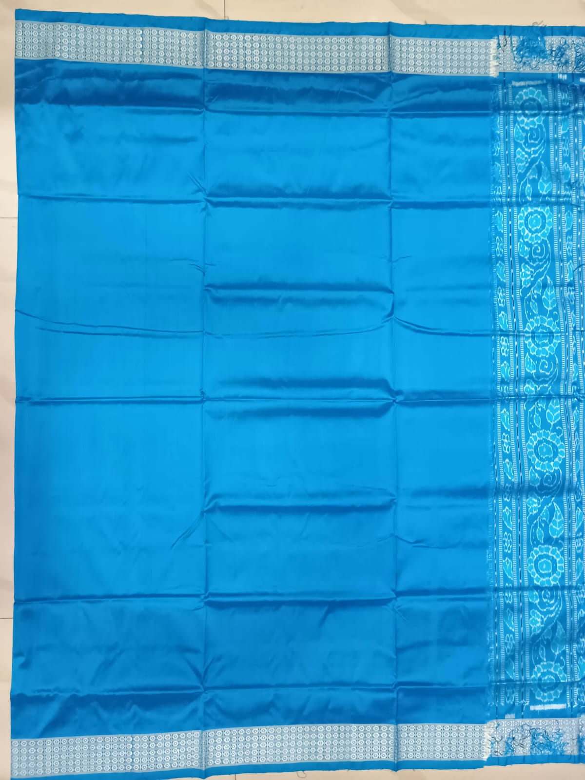 Pink Copper Sulphate Pasapali And Birds Design Sambalpuri Silk Saree