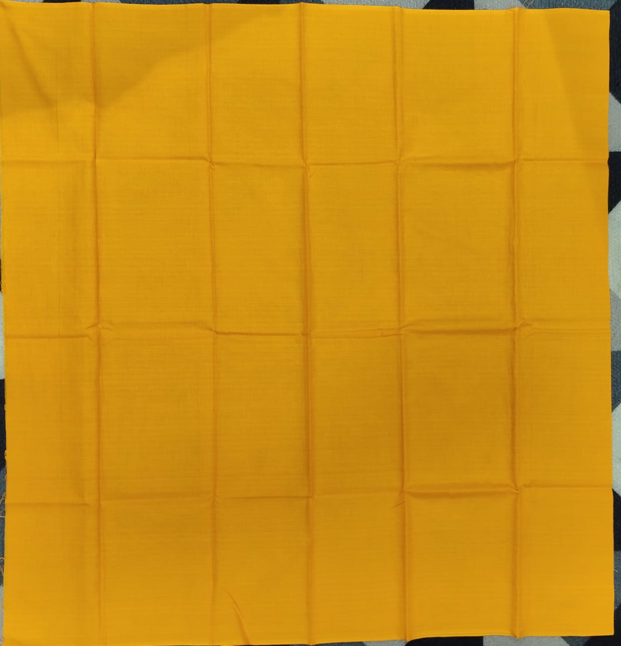 Blue Yellow Handwoven Odisha Ikat Unstitched Dress Material Set (Top 2.5m, Bottom 2m, Dupatta 2.5m)