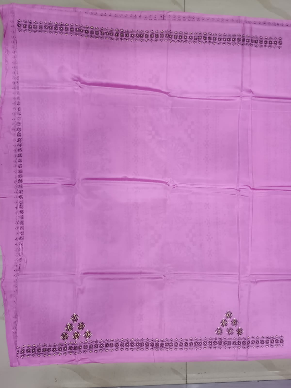 Pink Sambalpuri Dance Theme Pattachitra Khadi Silk Saree