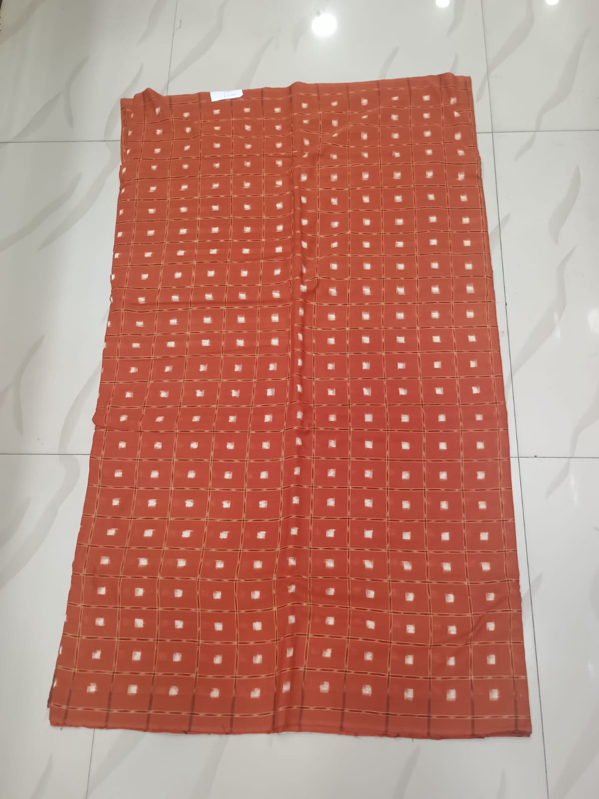 Rust Tipa Pasapali Design Sambalpuri Fabrics