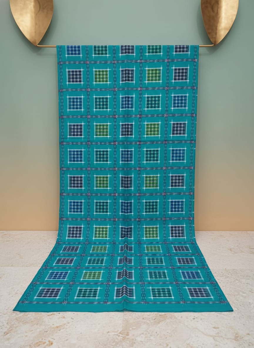 Rama Green Multi Colour Aswini Design Sambalpuri Fabrics