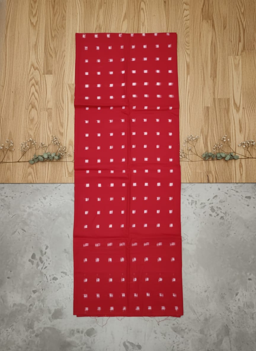 Red Tipa Pasapali Design Sambalpuri Fabrics