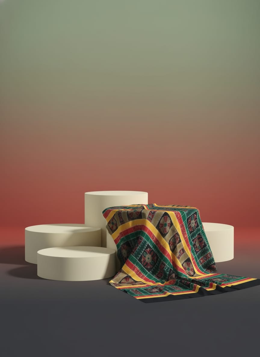 Multi Colour Utkal Laxmi Design Sambalpuri Fabrics