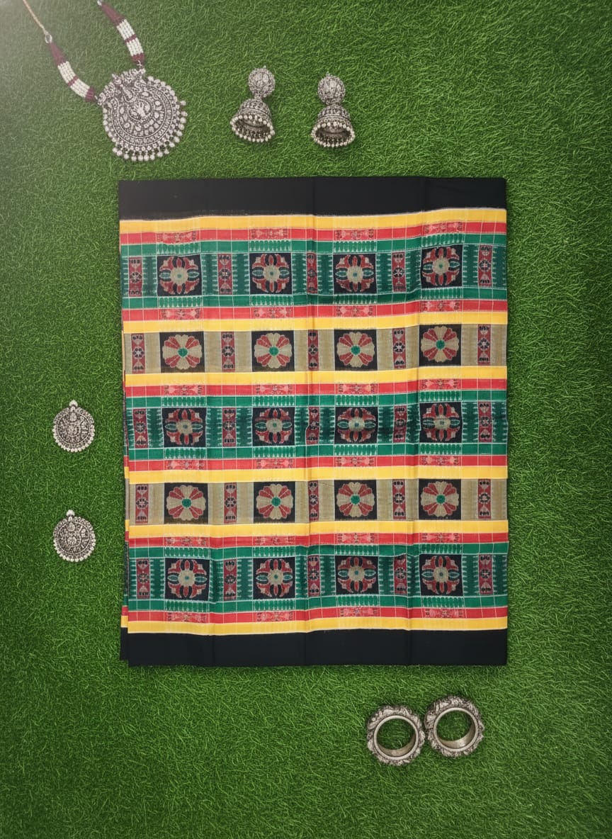 Multi Colour Utkal Laxmi Design Sambalpuri Fabrics