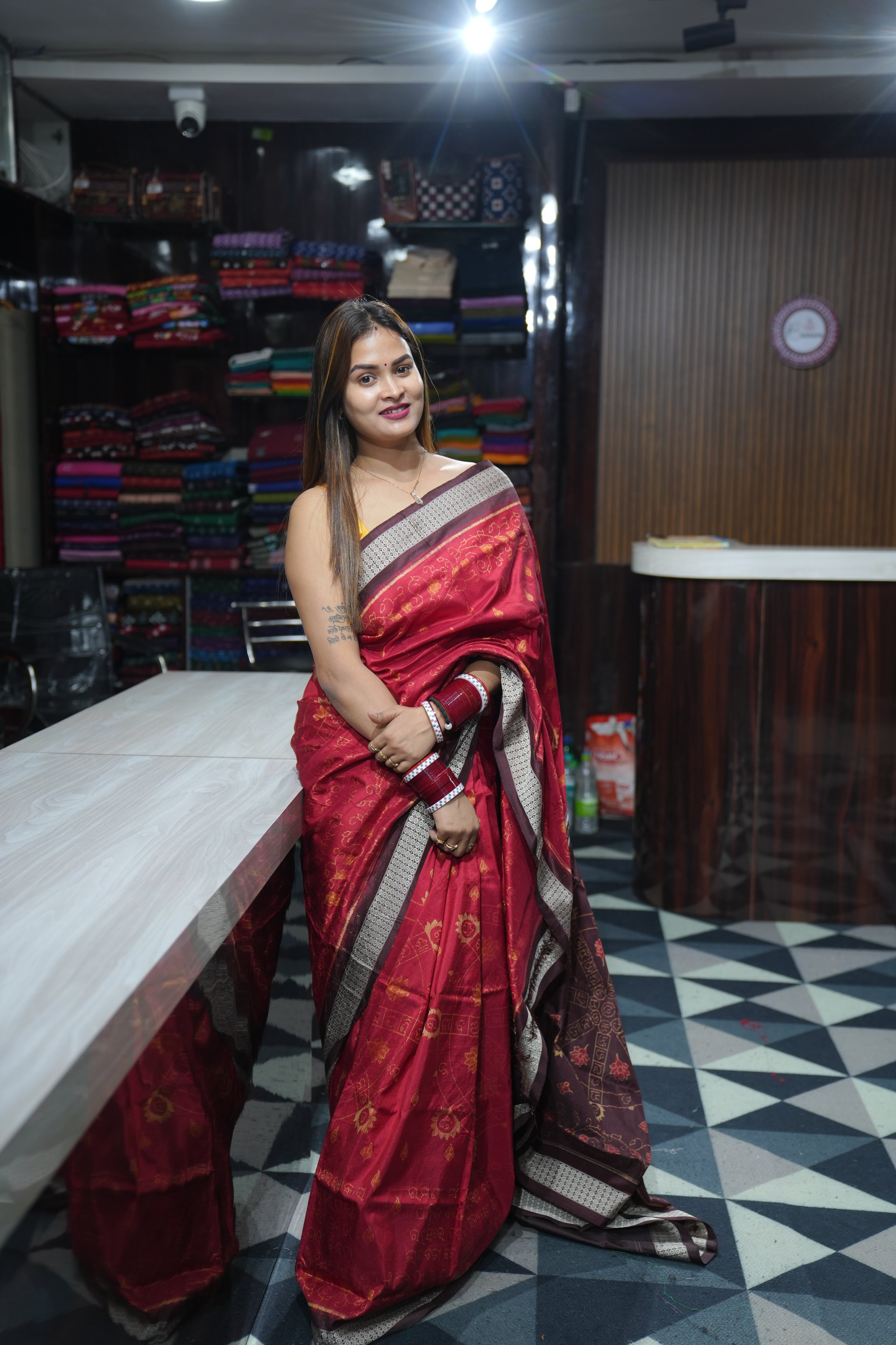 Exclusive Chakra Bandha Sambalpuri Silk (BigRayn - Chakra Bandha)