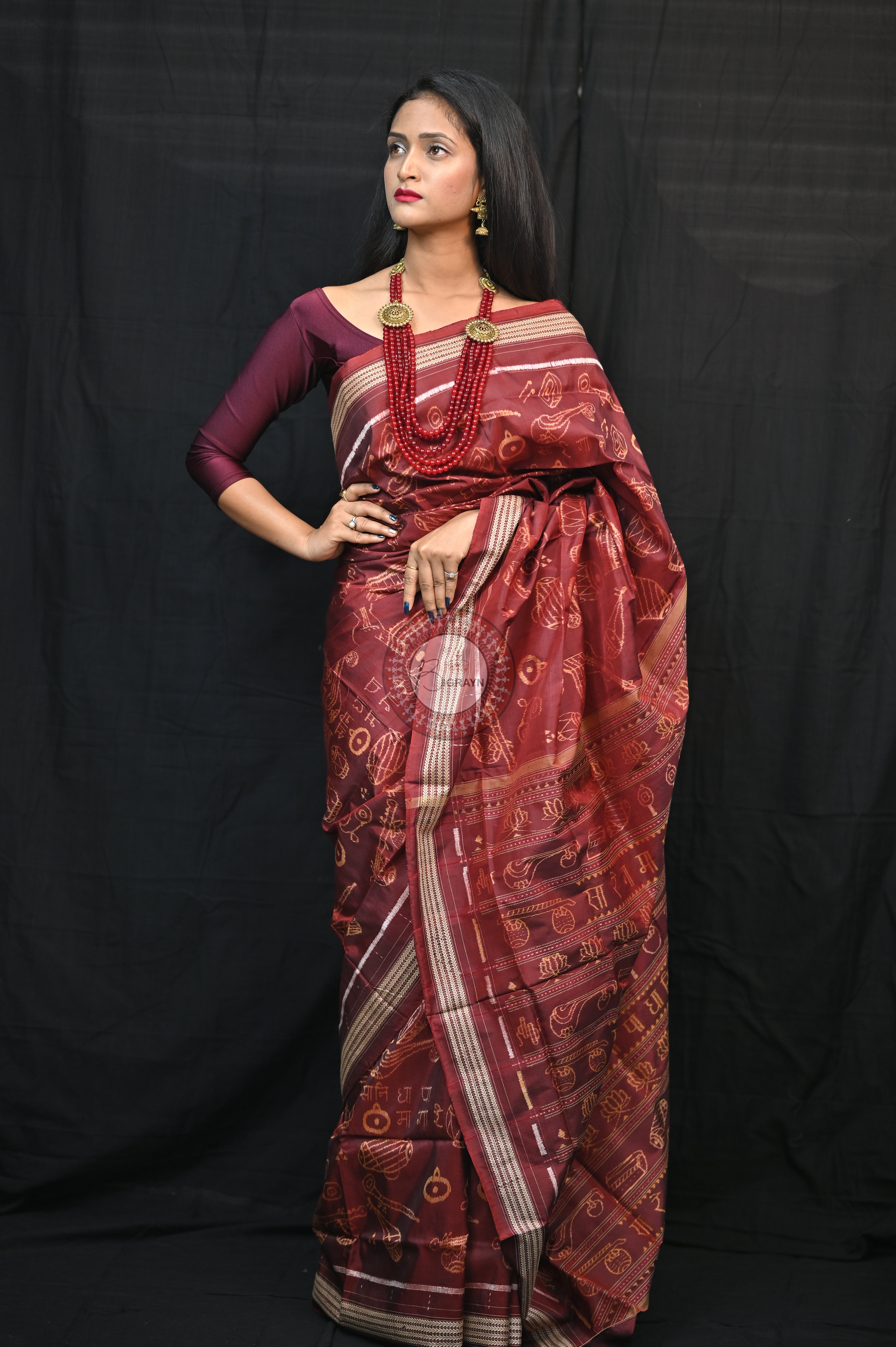 Sa Re Ga Ma Pa Natural Dye Sambalpuri Silk Saree