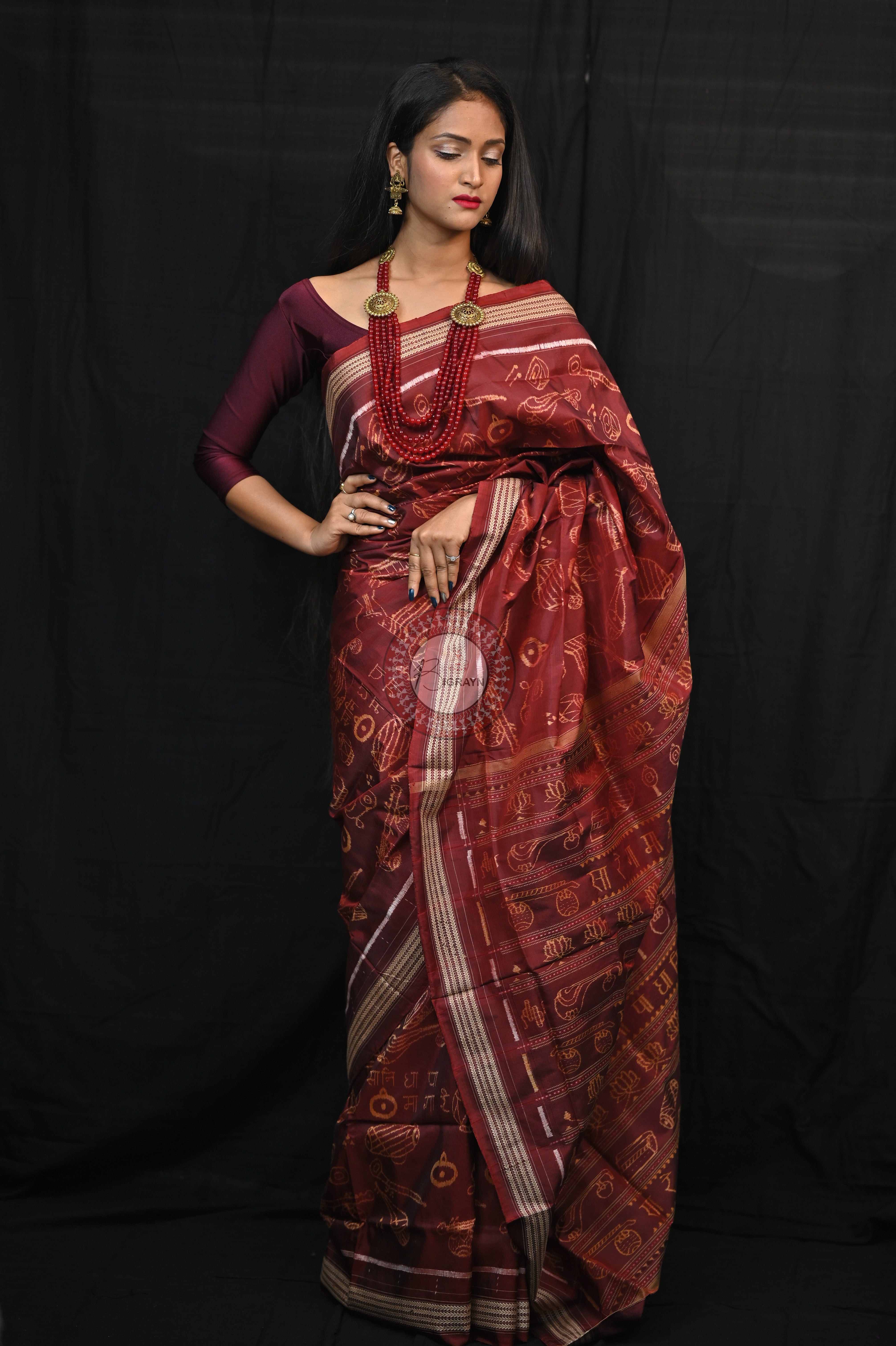 Sa Re Ga Ma Pa Natural Dye Sambalpuri Silk Saree