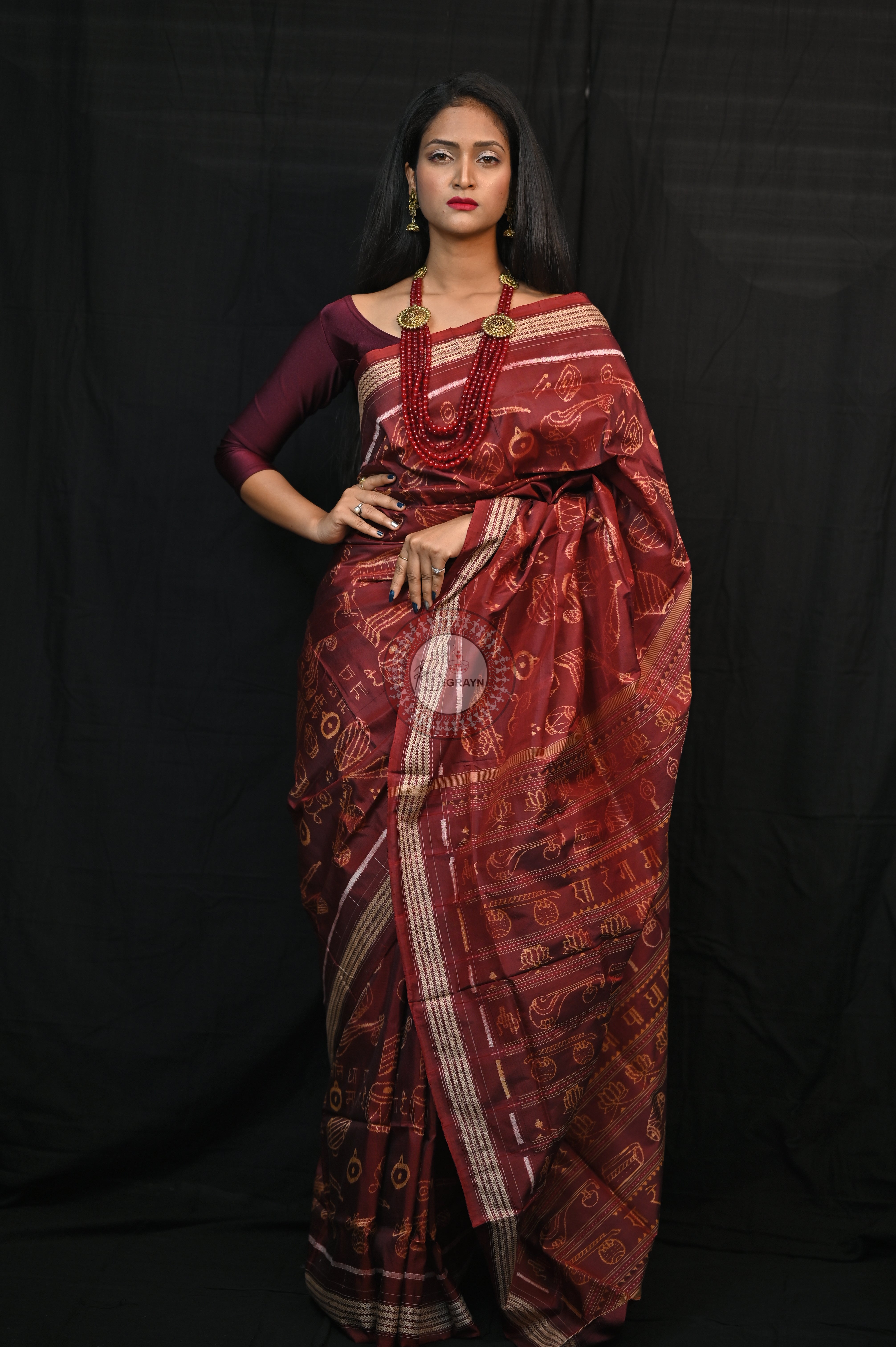 Sa Re Ga Ma Pa Natural Dye Sambalpuri Silk Saree