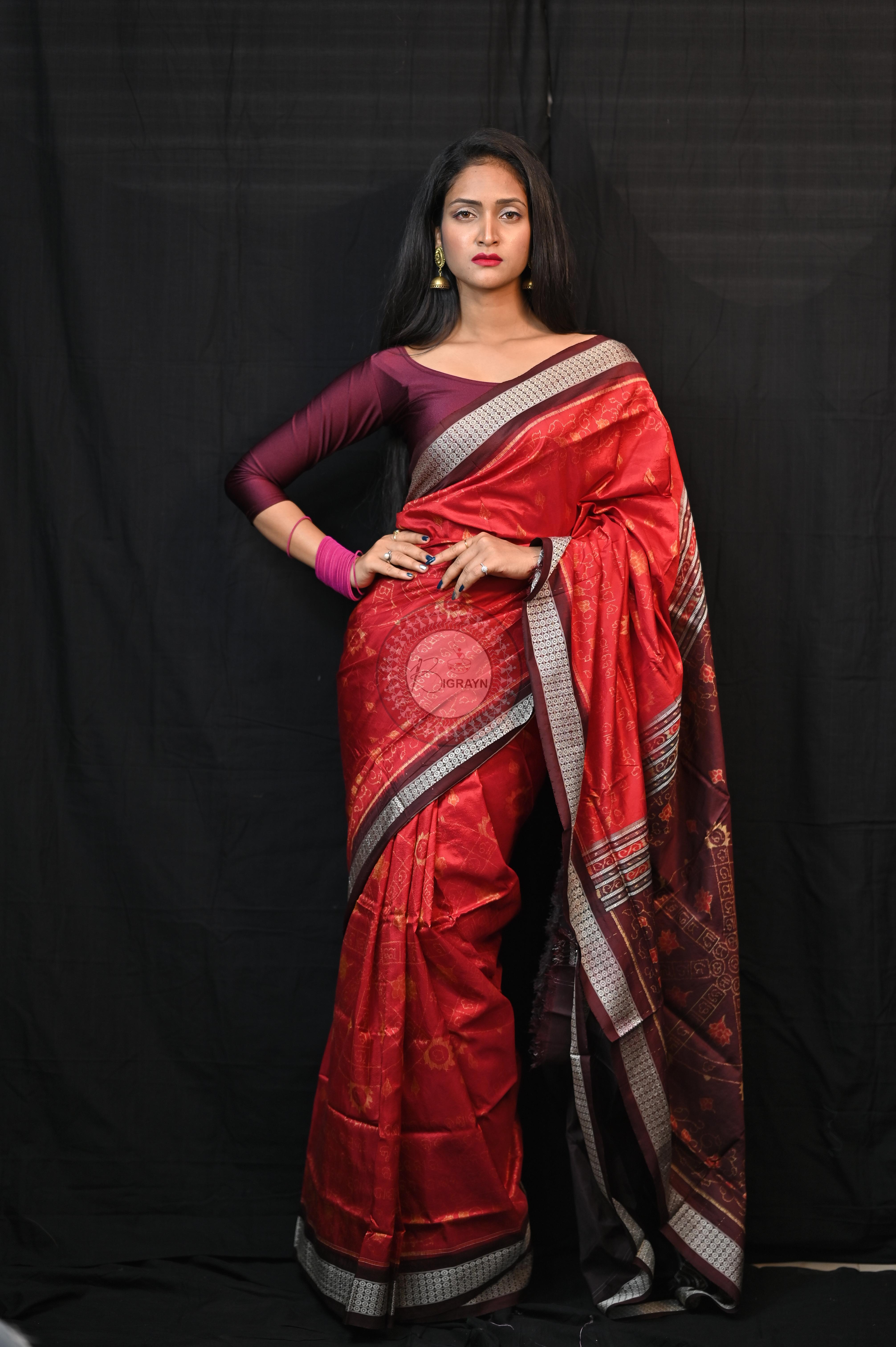 Exclusive Chakra Bandha Sambalpuri Silk (BigRayn - Chakra Bandha)