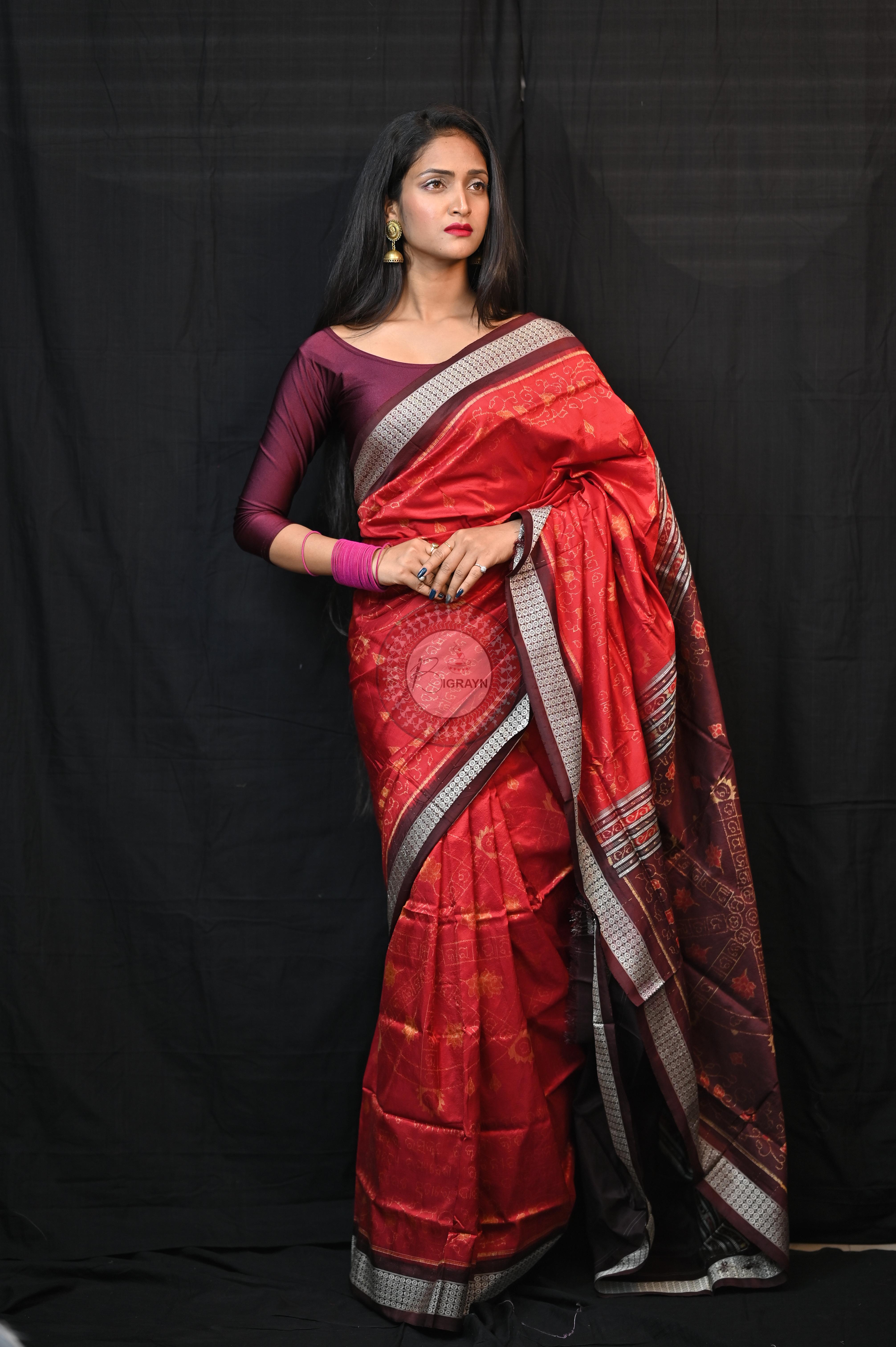 Exclusive Chakra Bandha Sambalpuri Silk (BigRayn - Chakra Bandha)