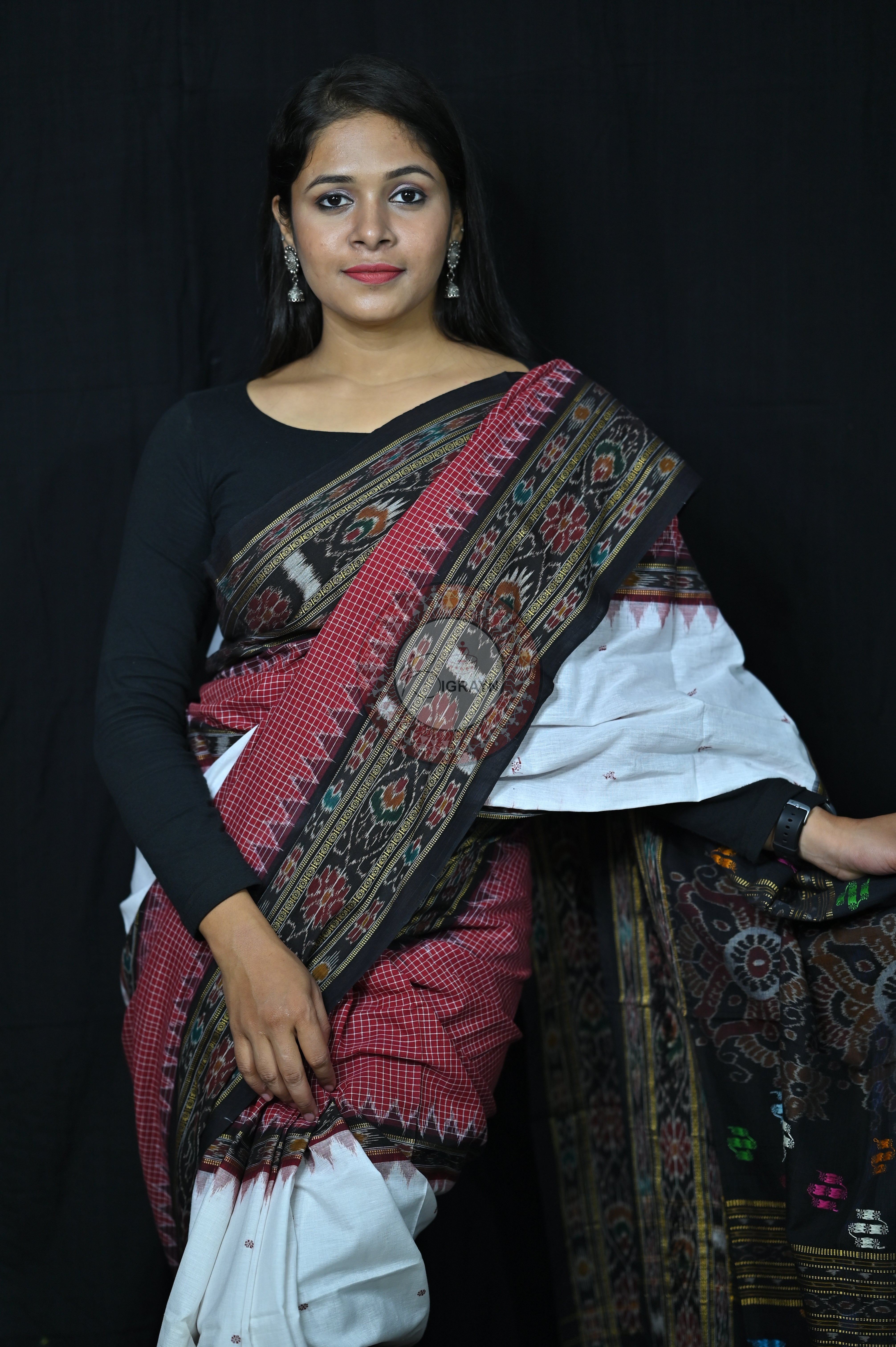3D sachipar sambalpuri cotton Saree
