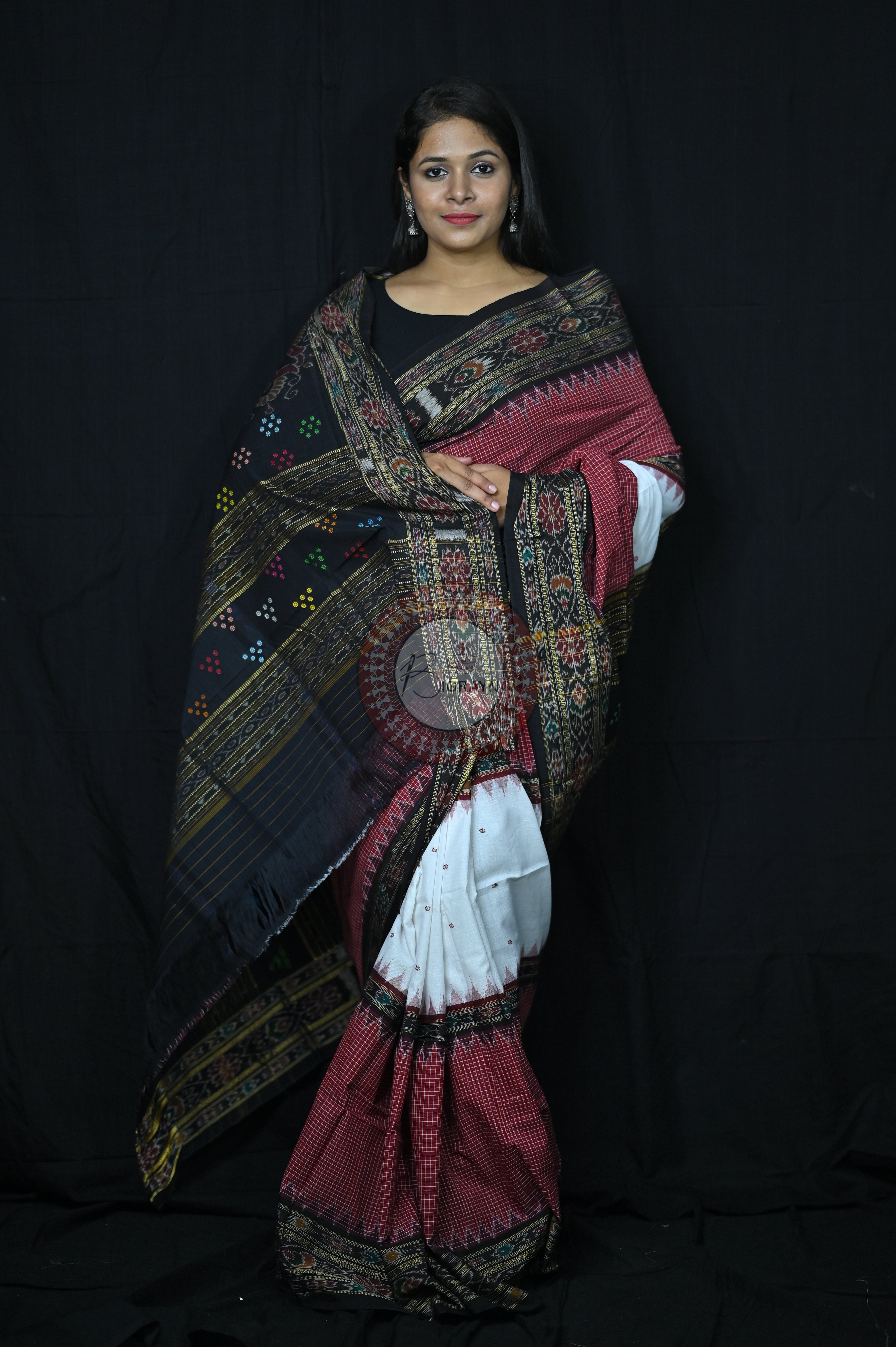 3D sachipar sambalpuri cotton Saree