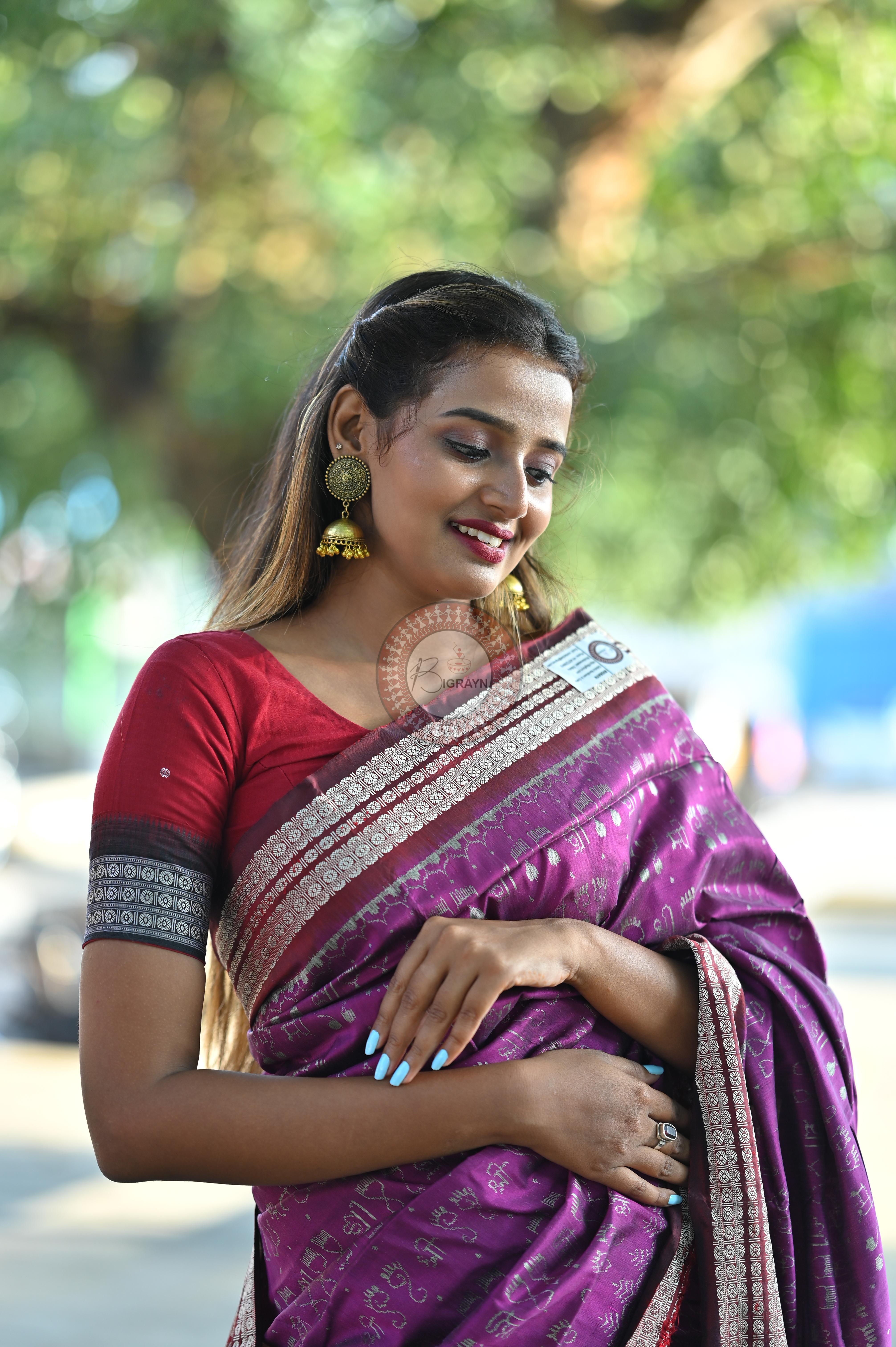 Exclusive Shree  And Laxmi Pada Sambalpuri Silk Saree