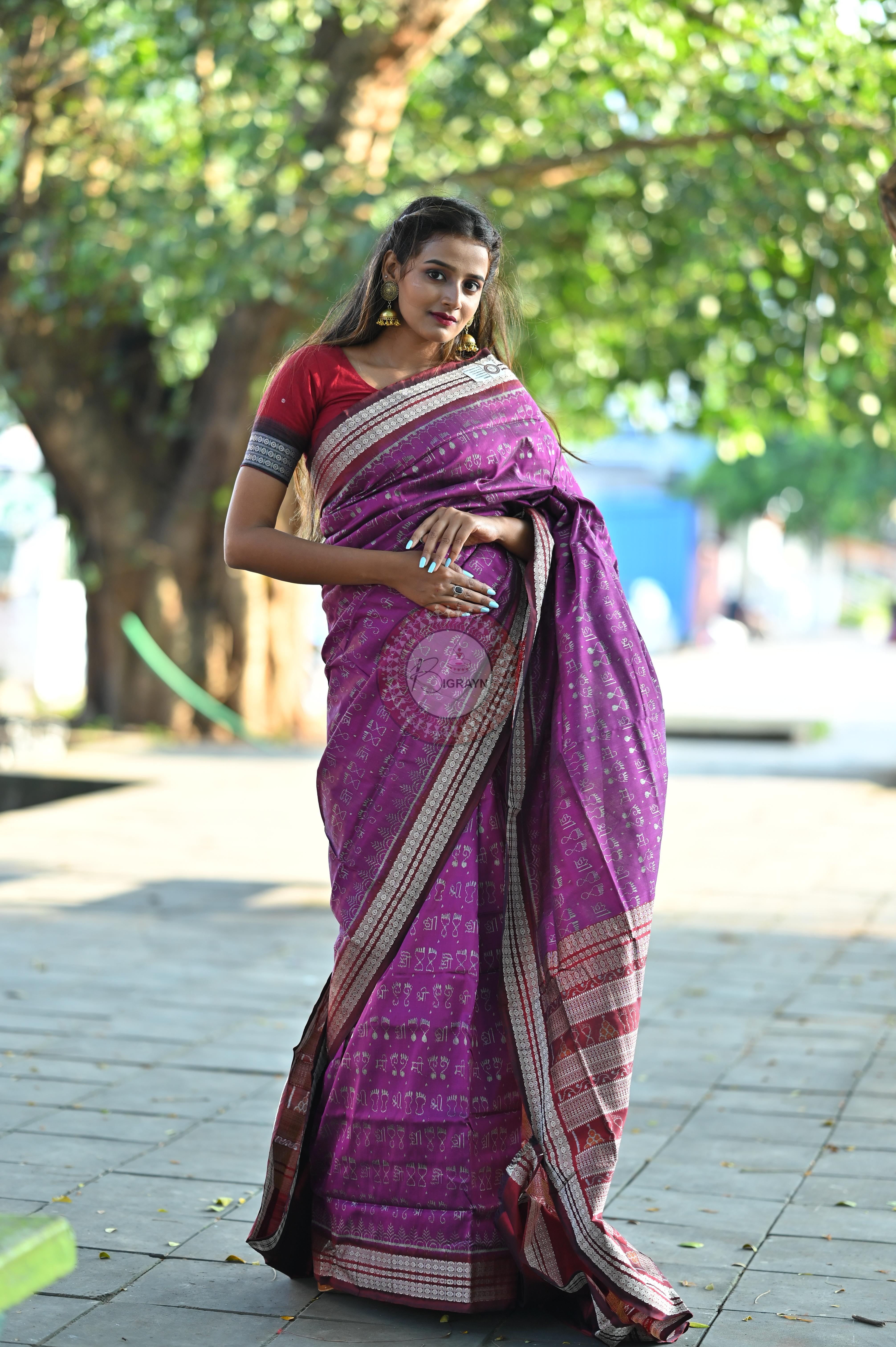 Exclusive Shree  And Laxmi Pada Sambalpuri Silk Saree