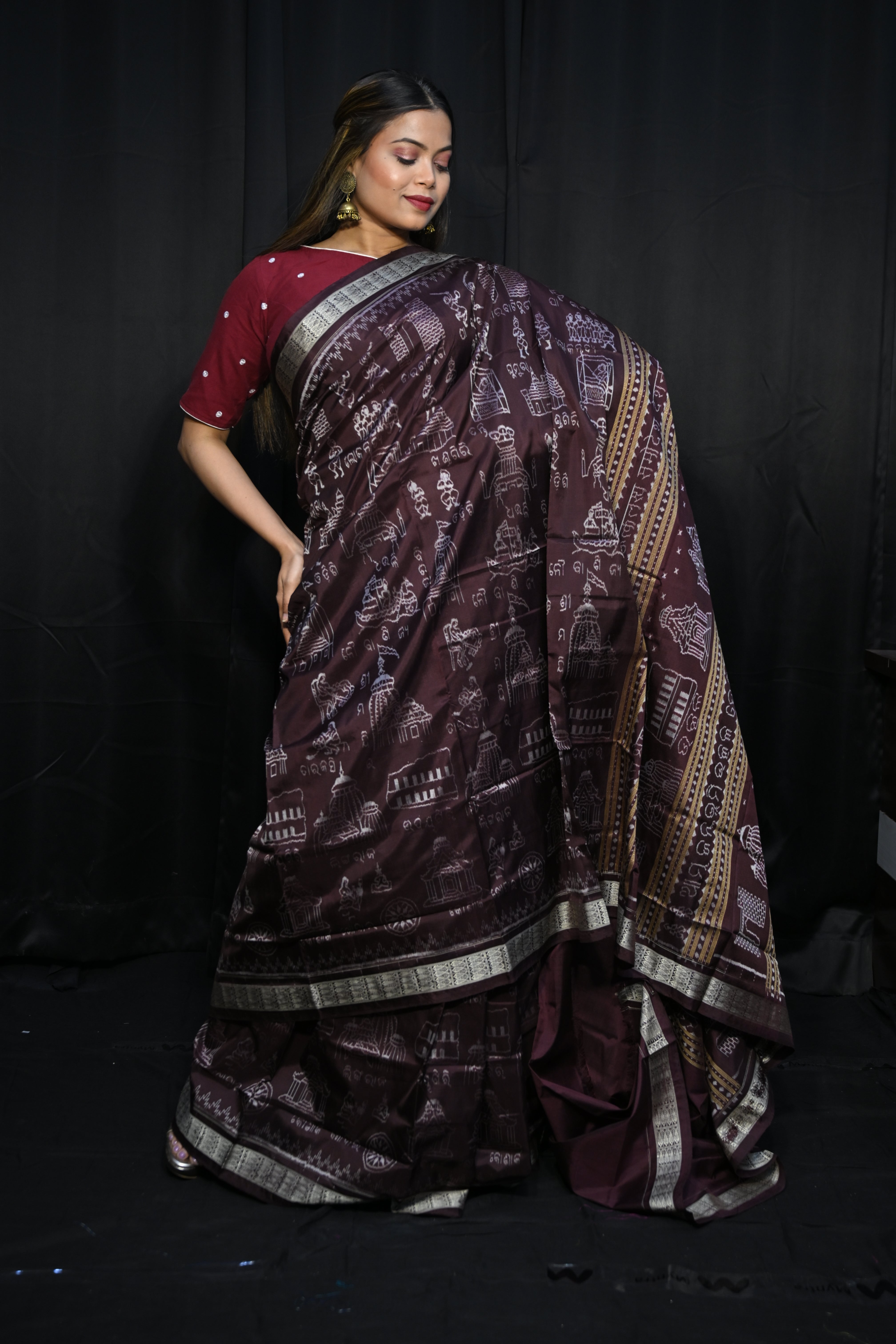 Coffee Odisha Aitiha (Cultural Tourism)  Sambalpuri Silk Saree
