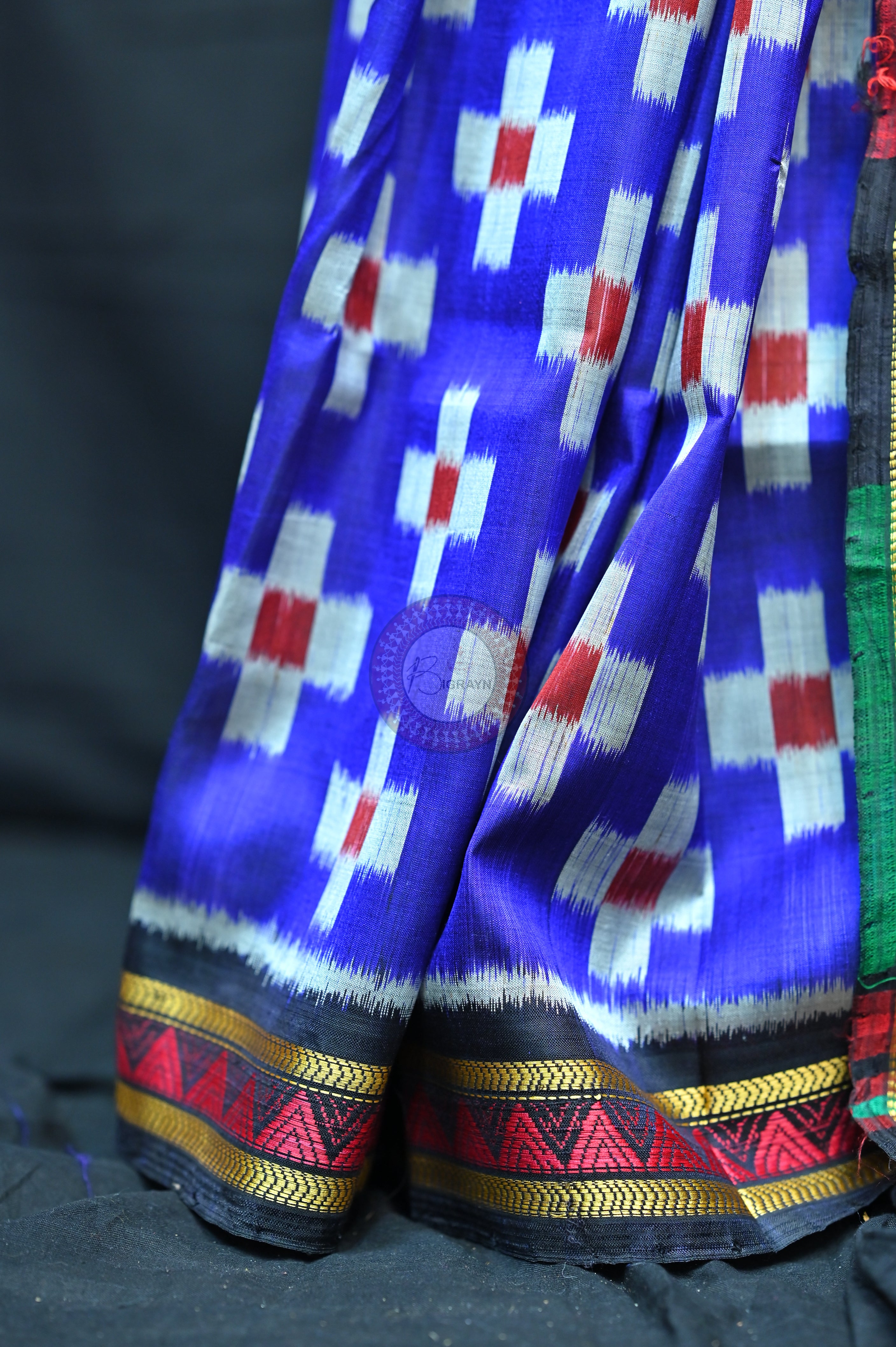 Blue Pasapali Dongria Fusion Mulberry Silk Saree