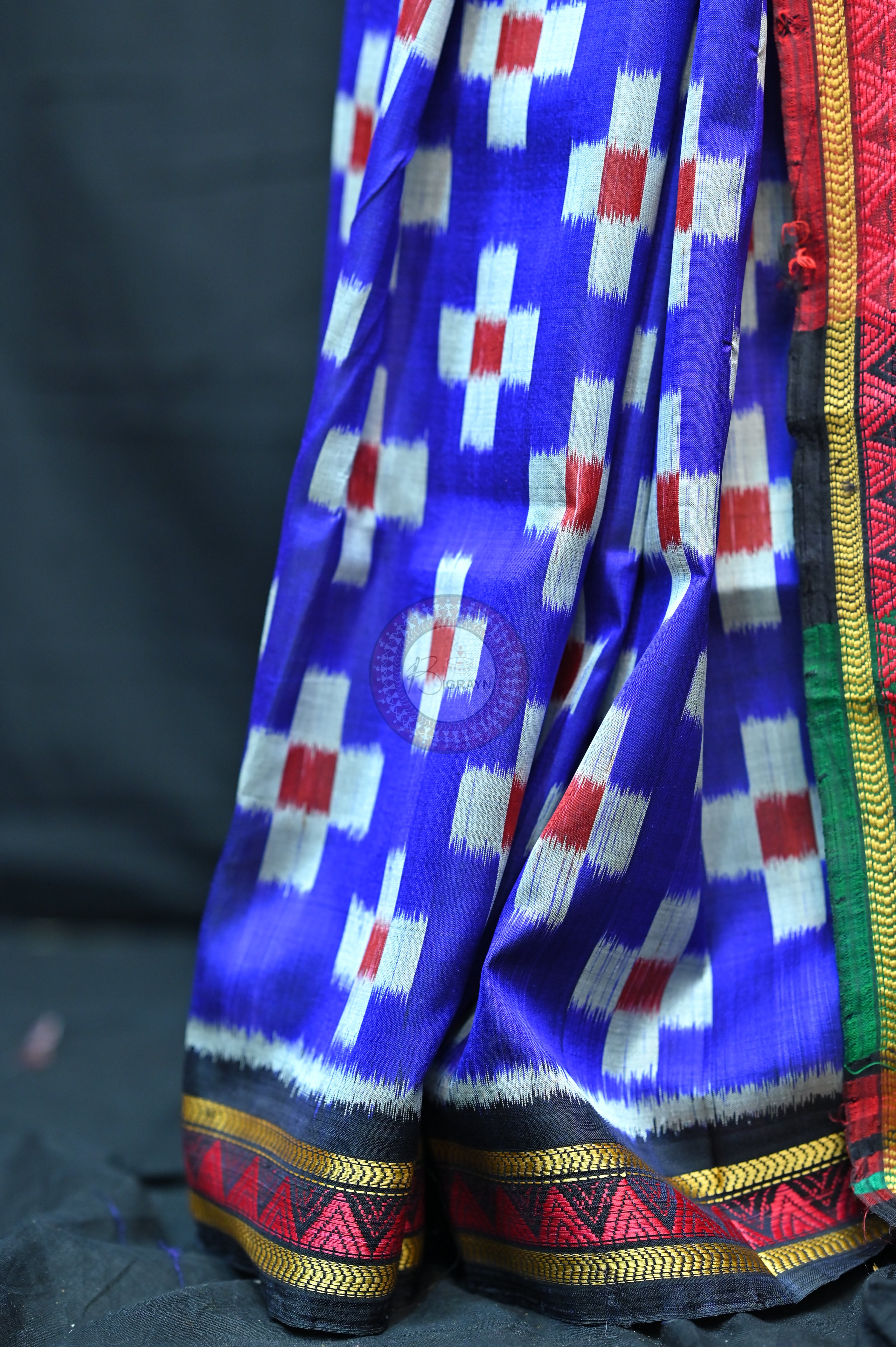 Blue Pasapali Dongria Fusion Mulberry Silk Saree