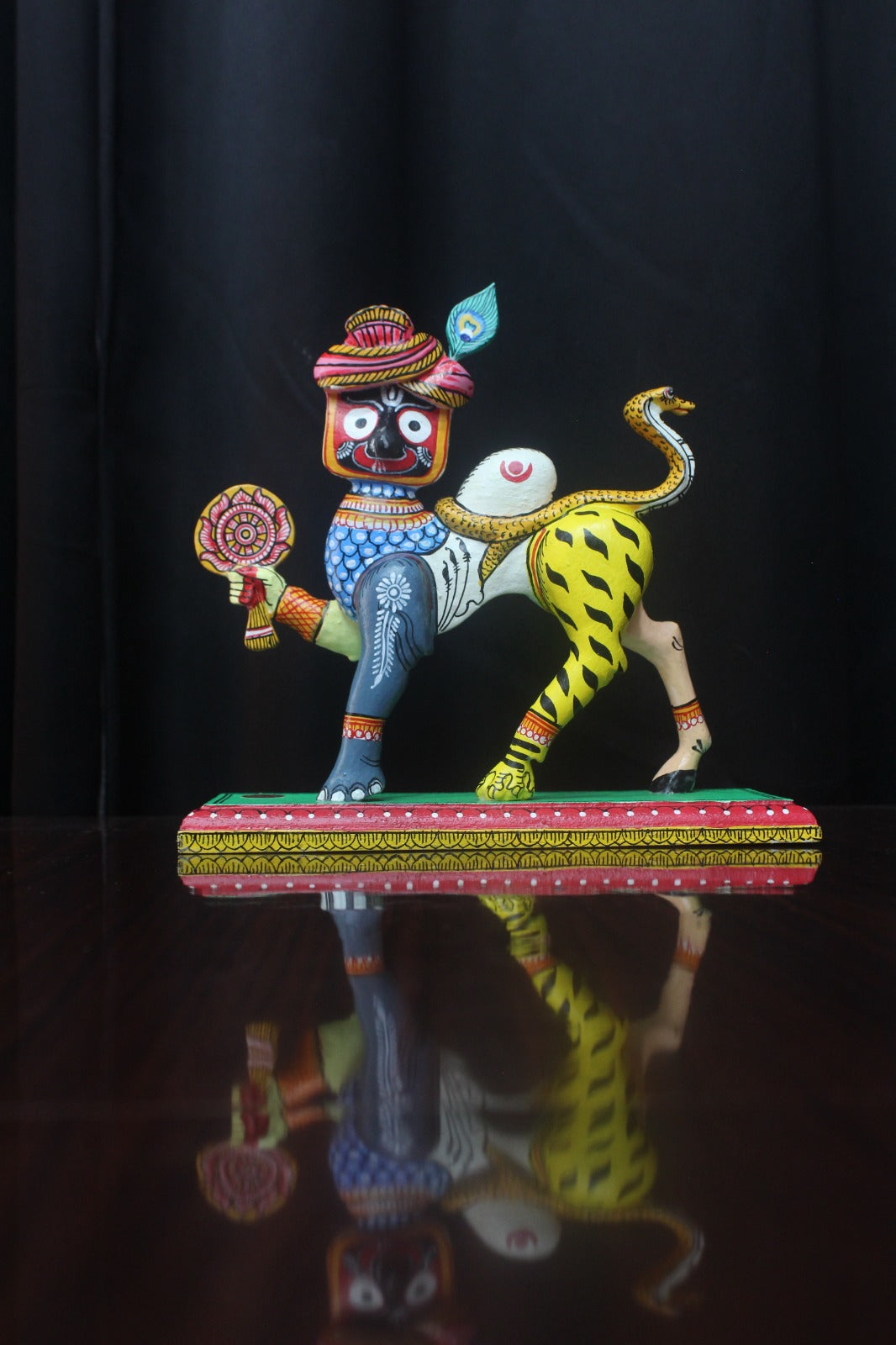Handmade Wooden Lord Jagannath Face Nabagunjara | Traditional Odisha Handicrafs