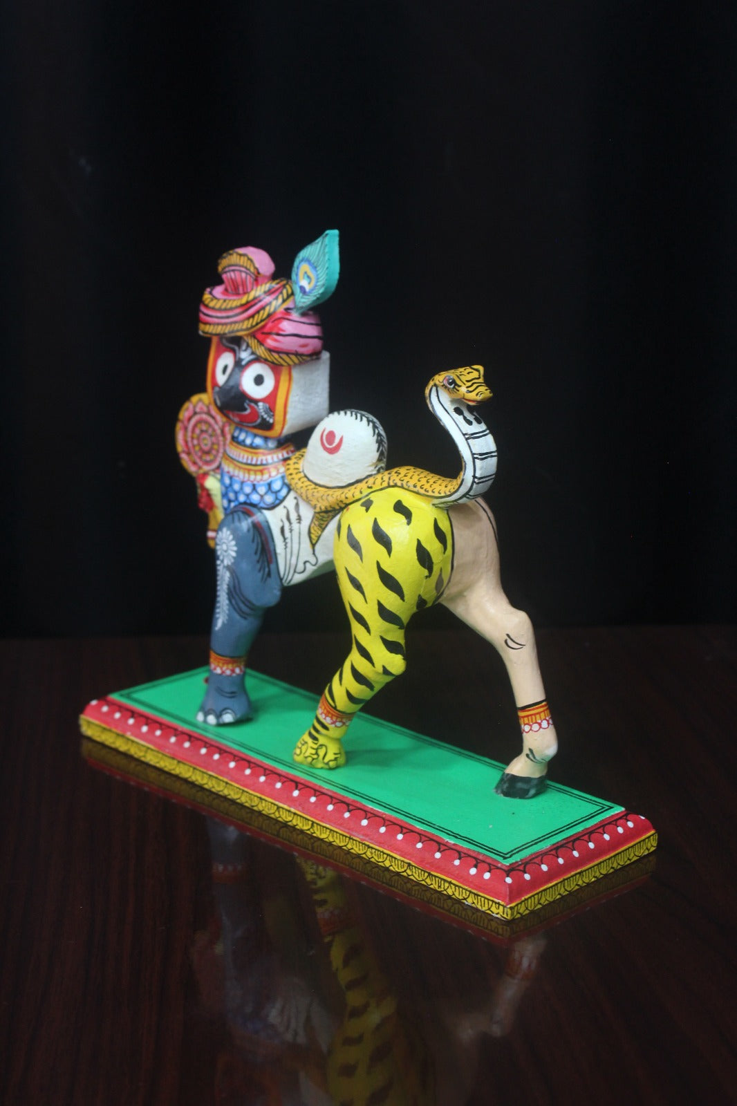 Handmade Wooden Lord Jagannath Face Nabagunjara | Traditional Odisha Handicrafs