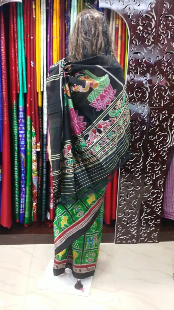 Green Nabakothi Kalashi Pallu Silk Saree