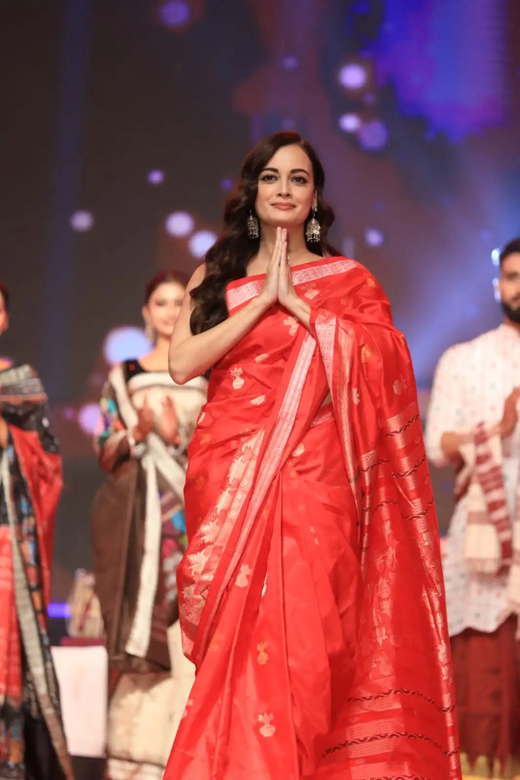 Premium Red Kalashi Bomkai Silk Saree