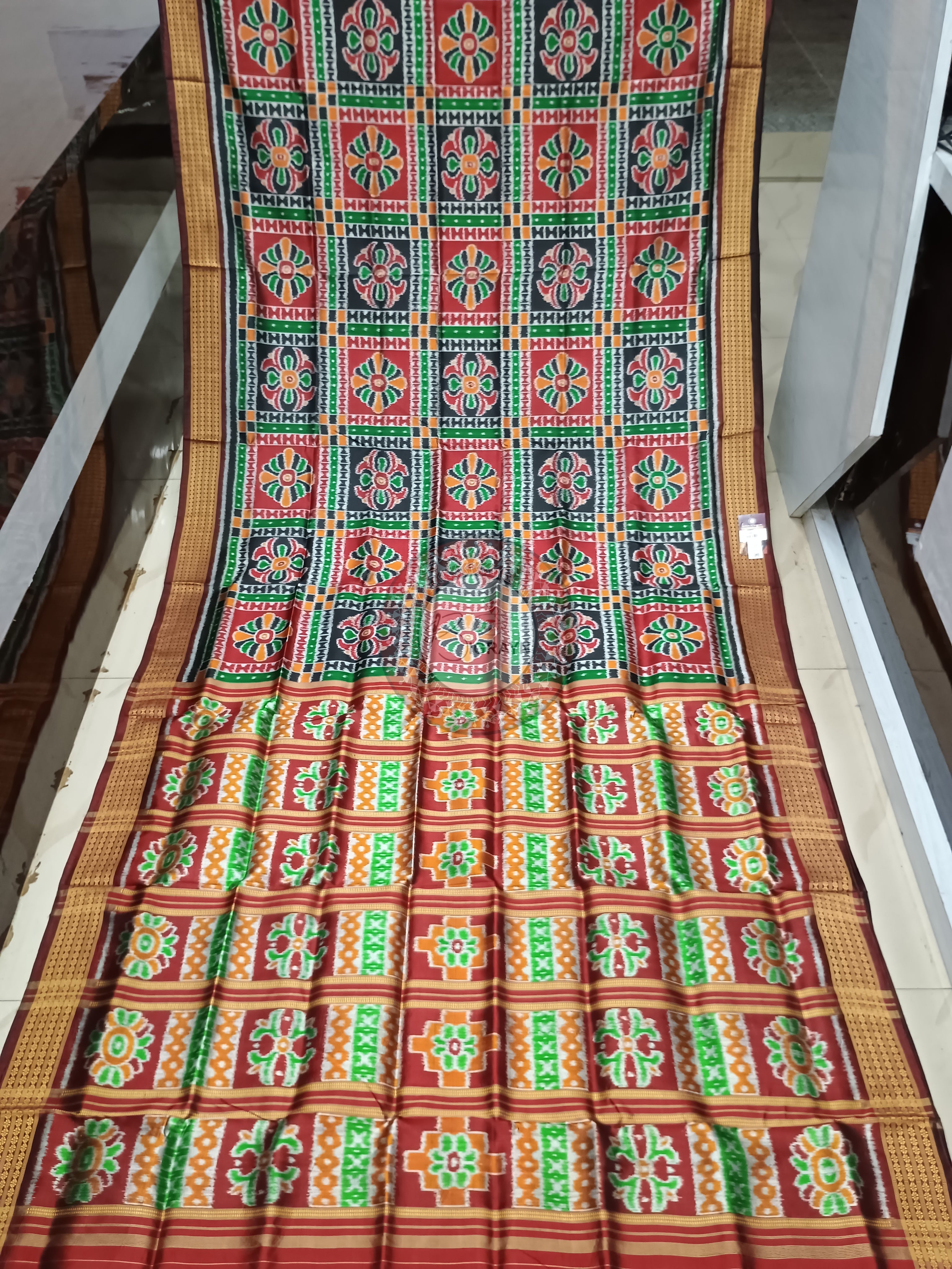 Multi Color Utkal Laxmi Mulberry Silk Saree