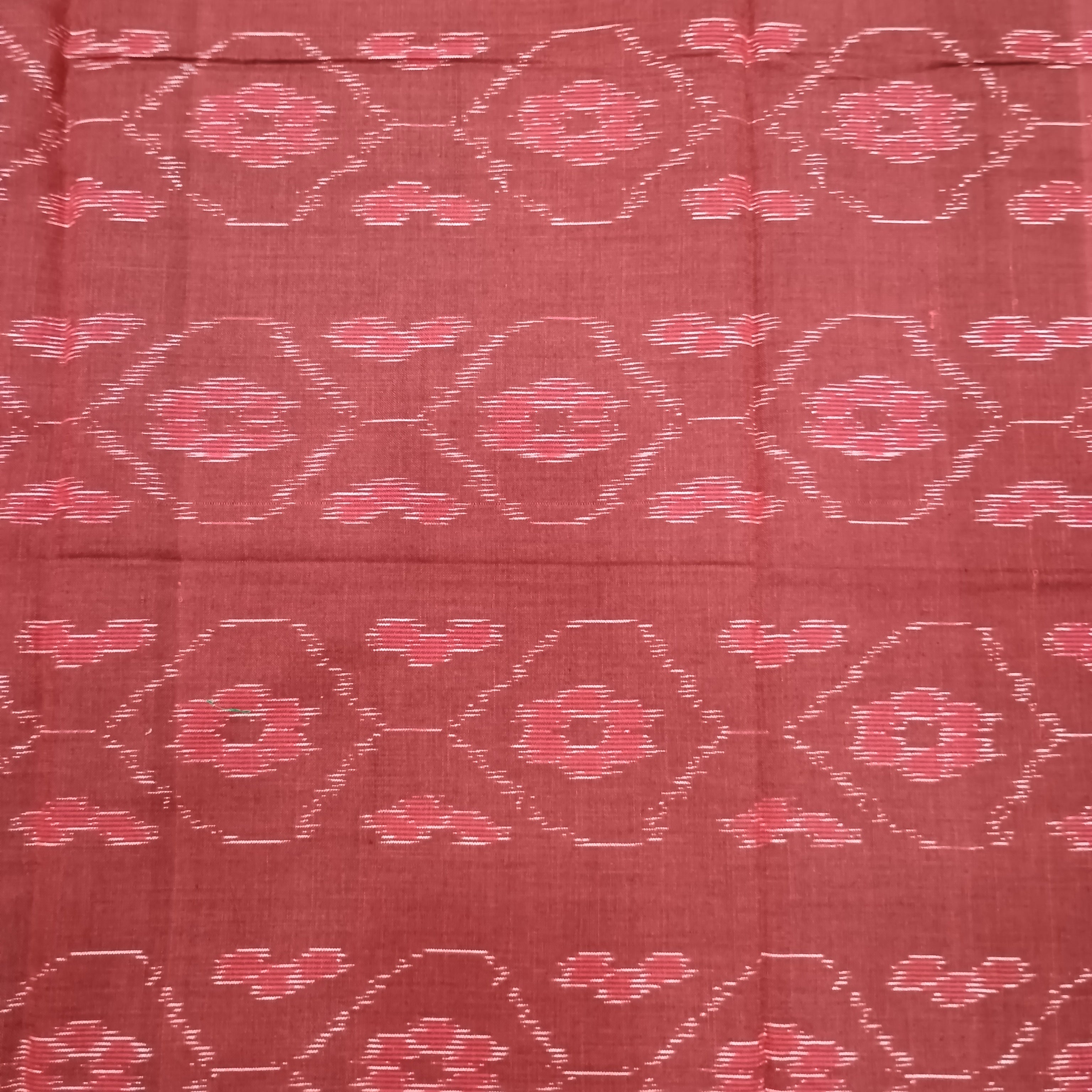 Maroon Yellow Ikat Dress Set