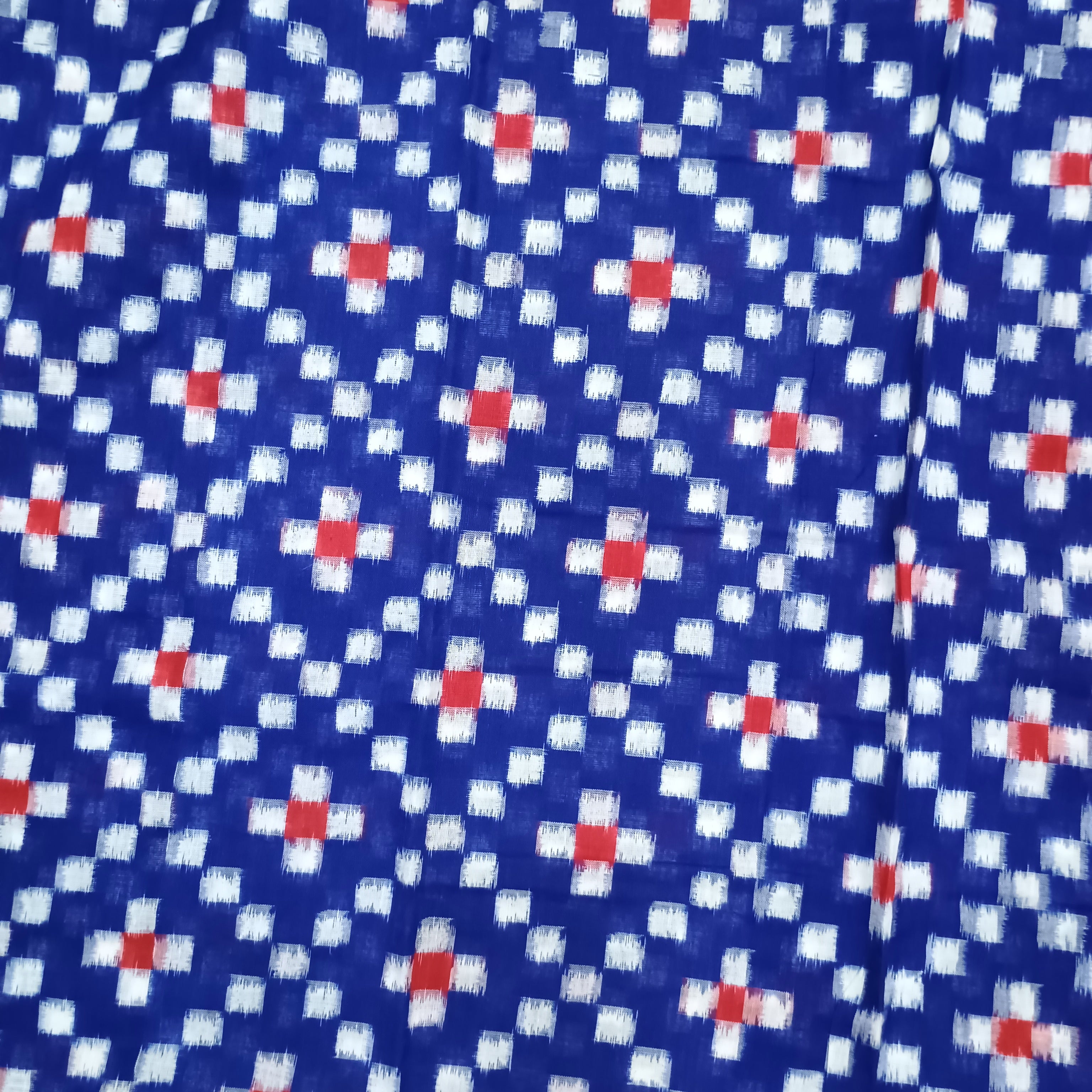 Blue Red Cross Pasapali Dress Set