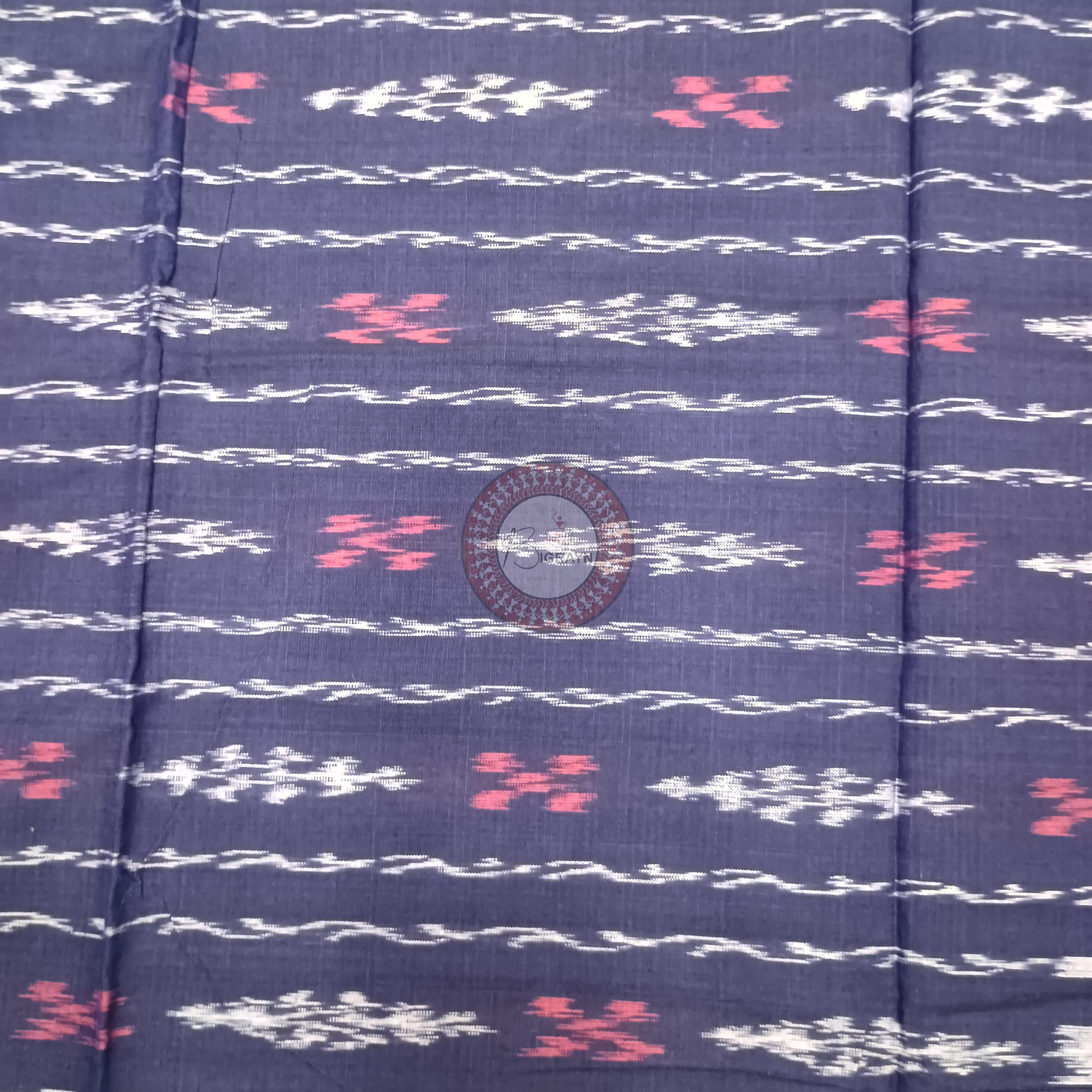 Blue Red Ikat Dress Set