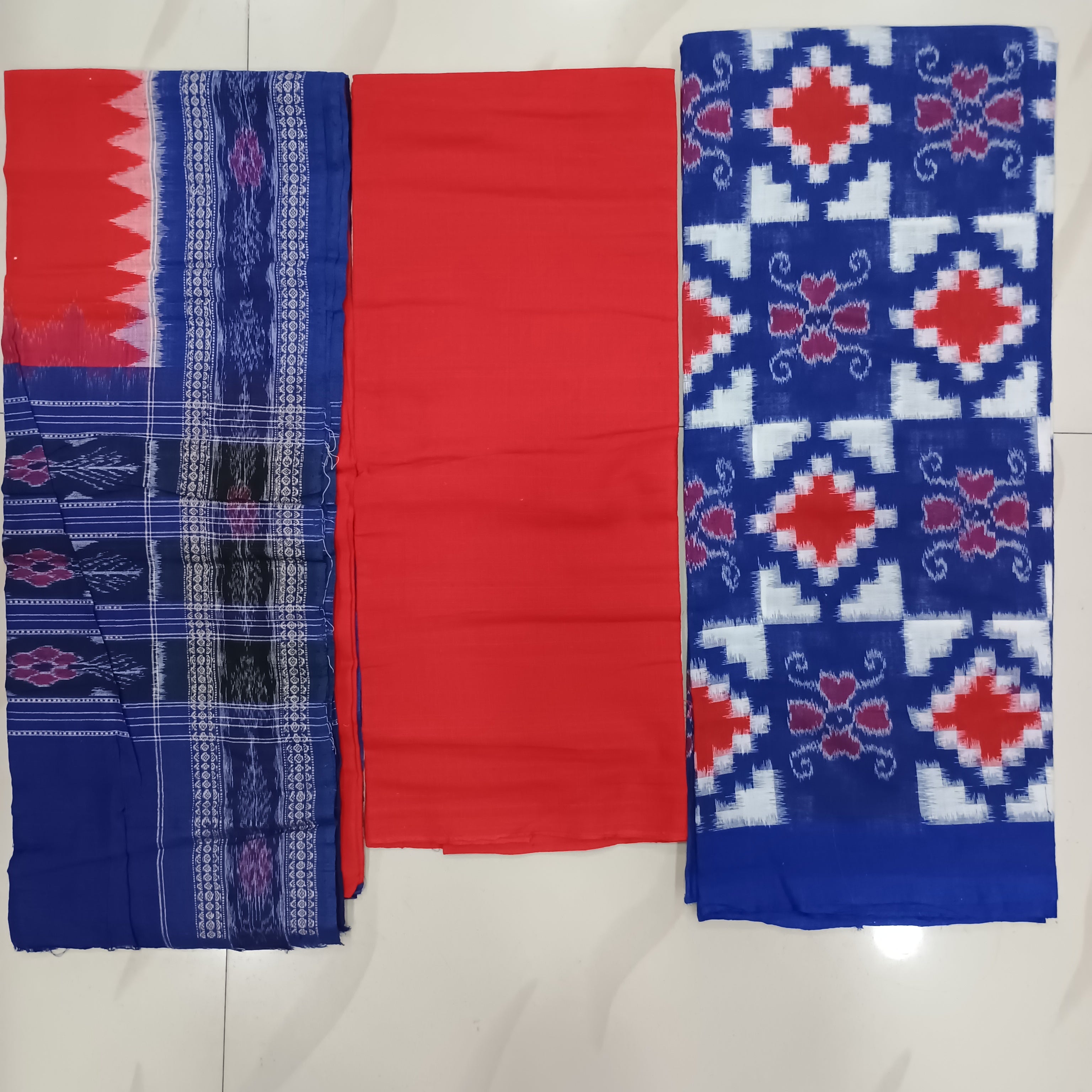 Blue White Red Pasapali Dress Set