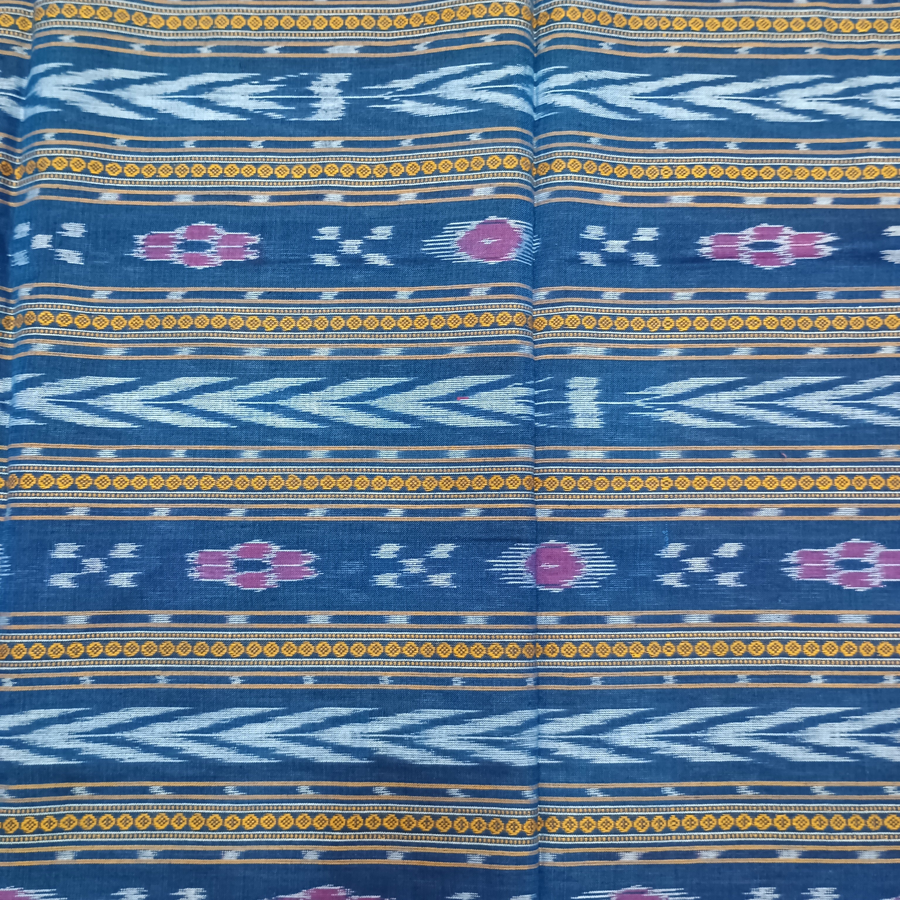 Teal Blue Red Arrow And Flower Design Dress Set