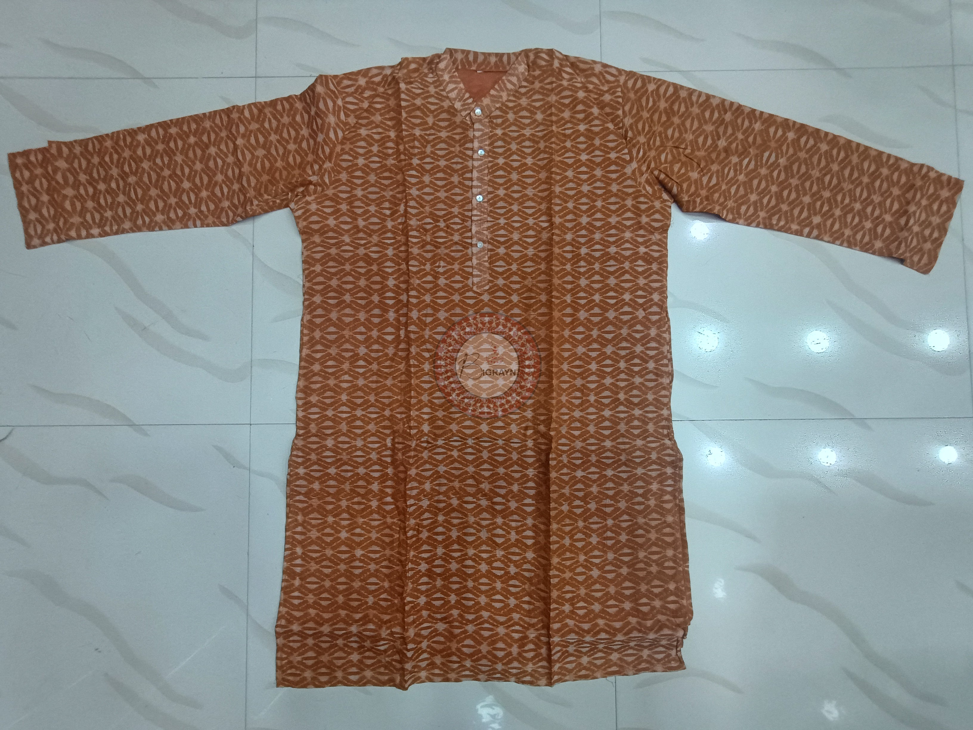 Brown Men's Pure Cotton Handloom Kurta Set – Odisha Weave