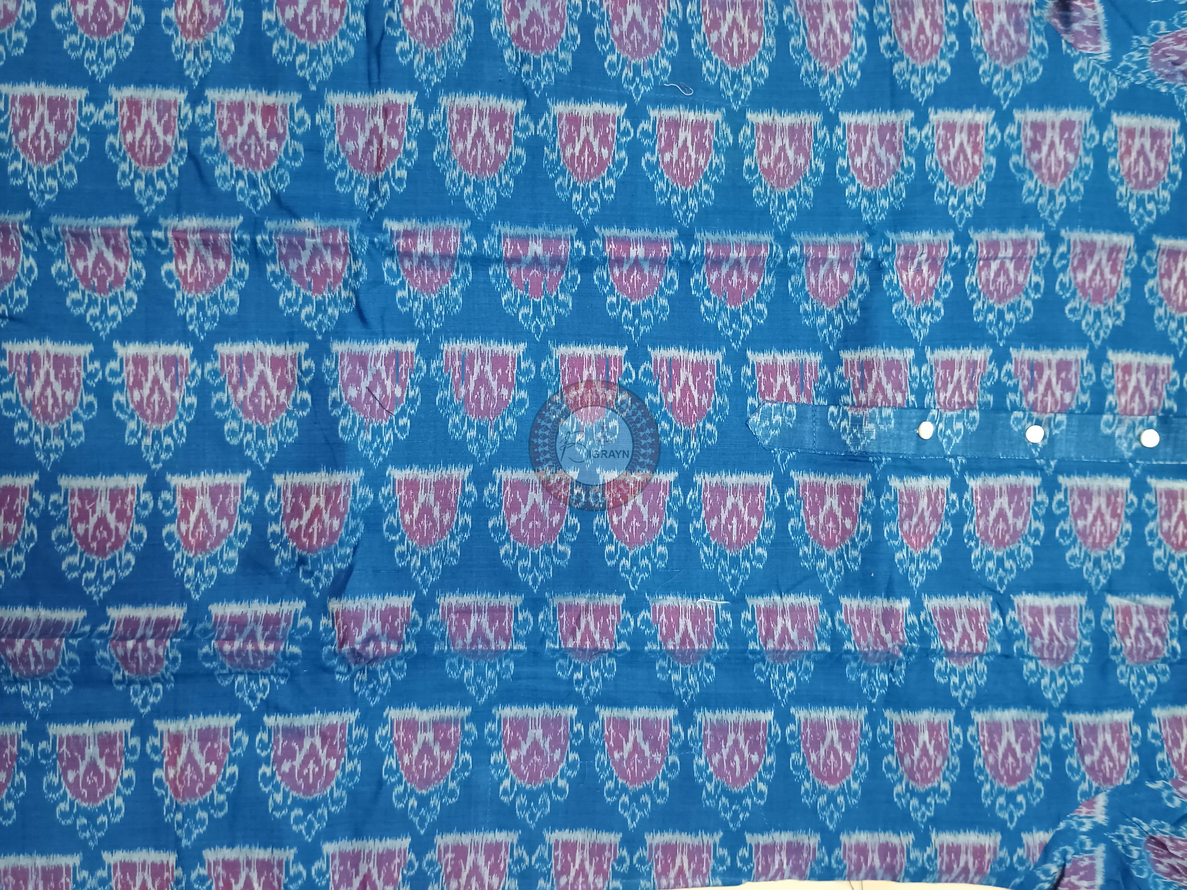 Blue Tribal House Ikat Men's Pure Cotton Handloom Kurta Set – Odisha Weave