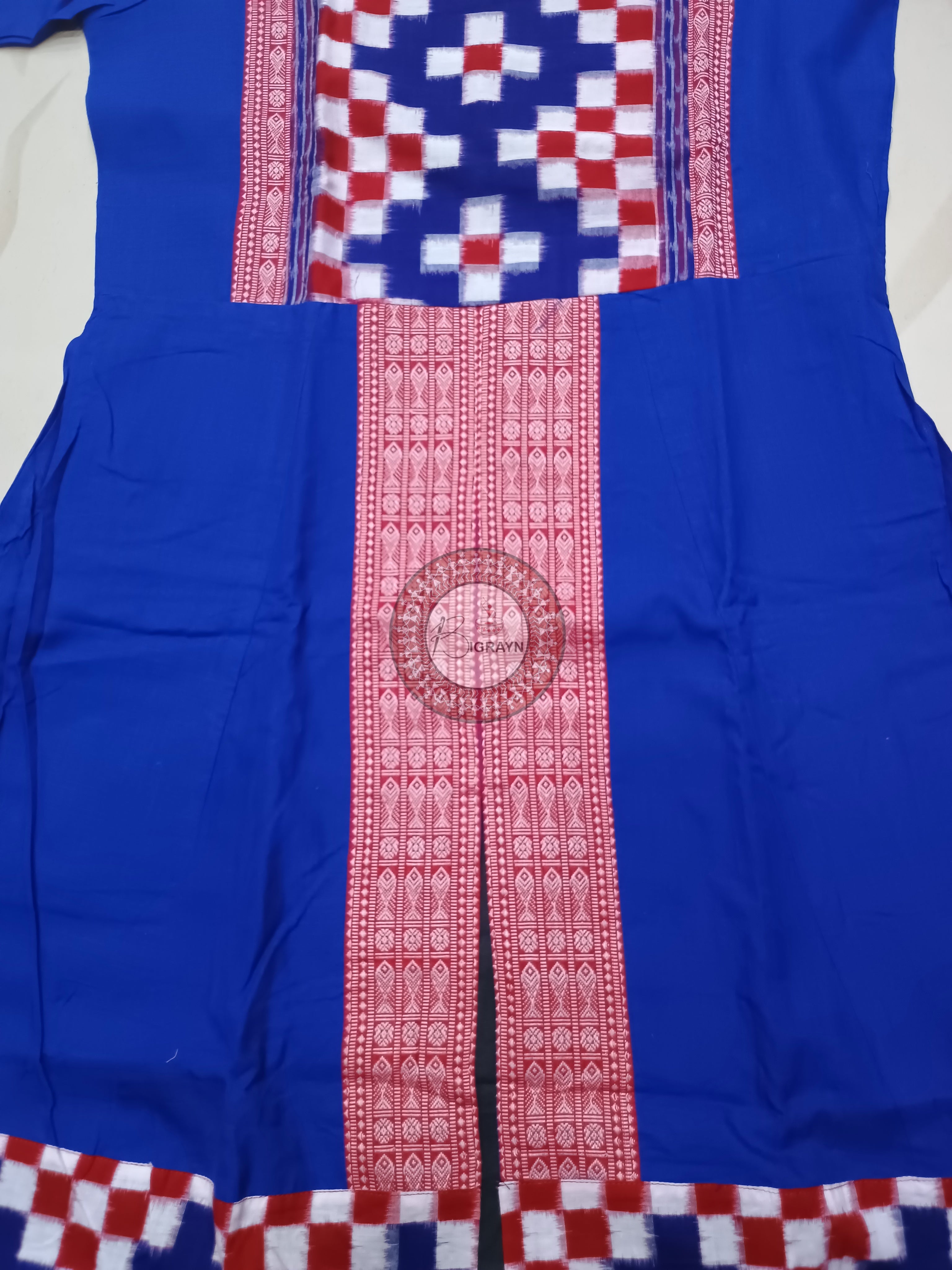Blue Multicolor Pasapali Designer A-Line Anarkali