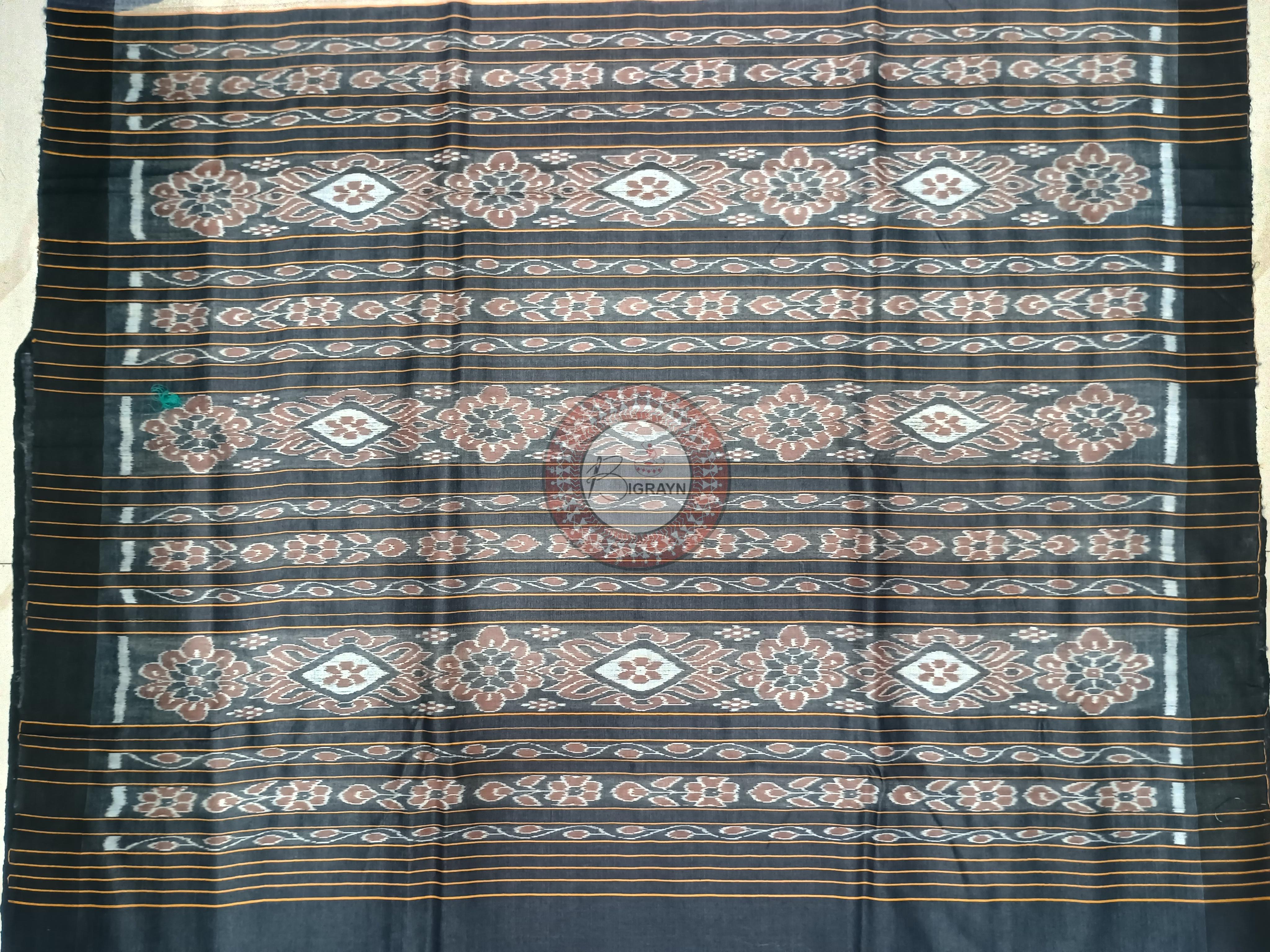 Tussar Colour Black Ghichha Gopalpur Tussar Silk Saree