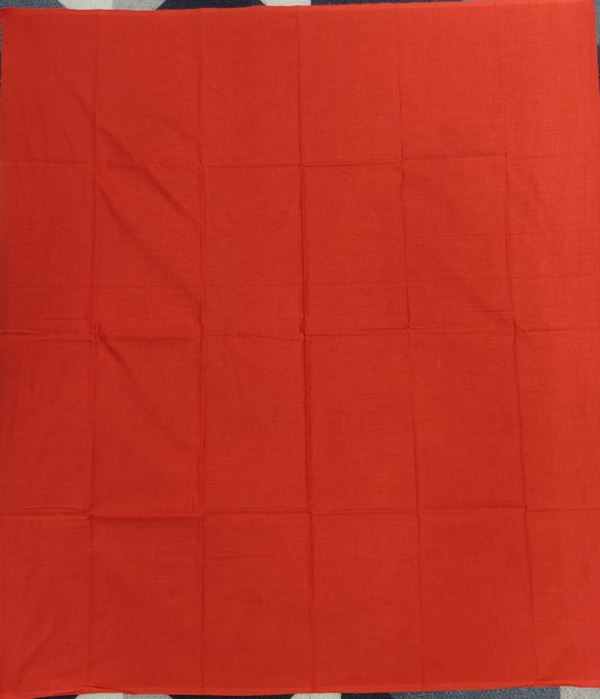 Green Red Doll Design Handwoven Odisha Ikat Unstitched Dress Material Set (Top 2.5m, Dupatt2.5m, Bottom 2m)