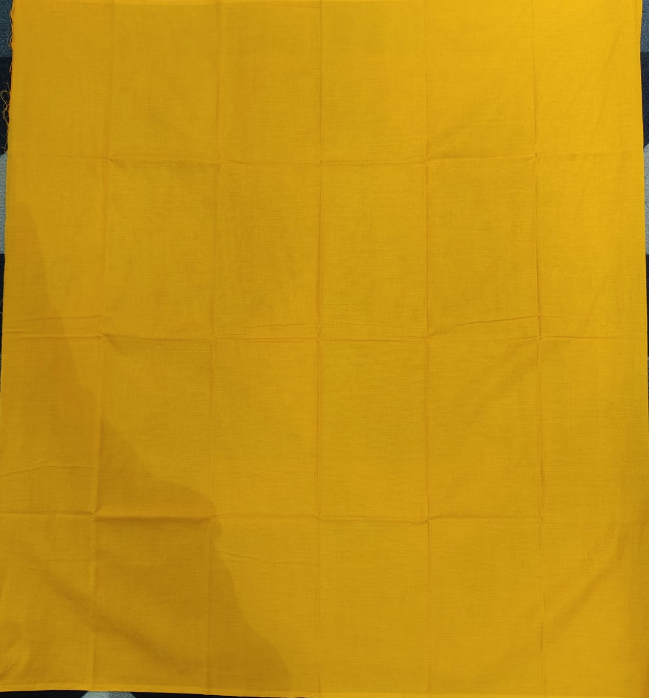 Mehendi Green Yellow Doll Design Handwoven Odisha Ikat Unstitched Dress Material Set (Top 2.5m, Dupatt2.5m, Bottom 2m)