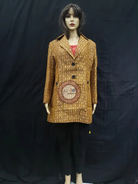 Brown Sambalpuri Bandha Women’s Blazer