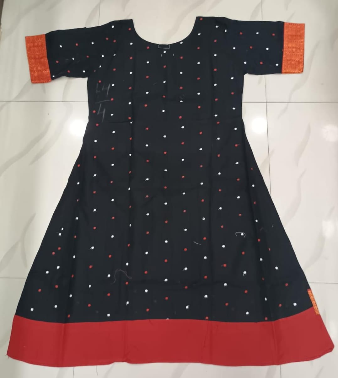 Black Maroon Tribal And House Designer A-Line Anarkali