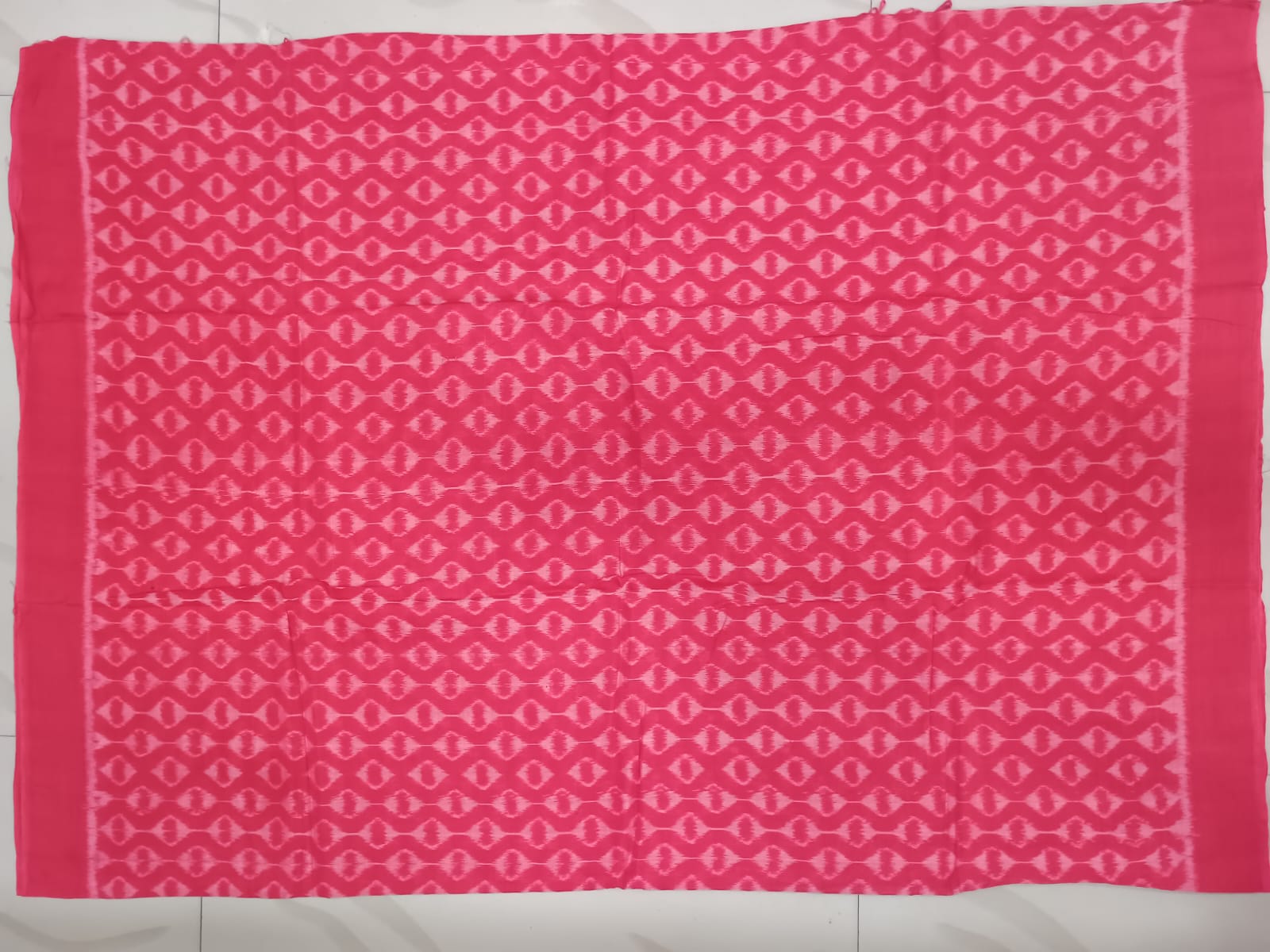 Pink Ikat Design Sambalpuri Fabrics