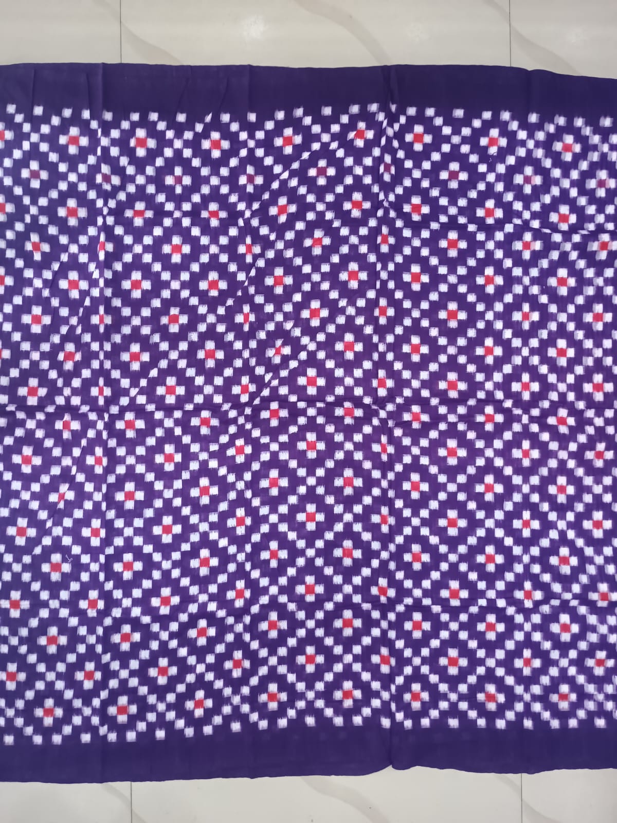Purple Multi colour Pasapali Design Sambalpuri Fabrics